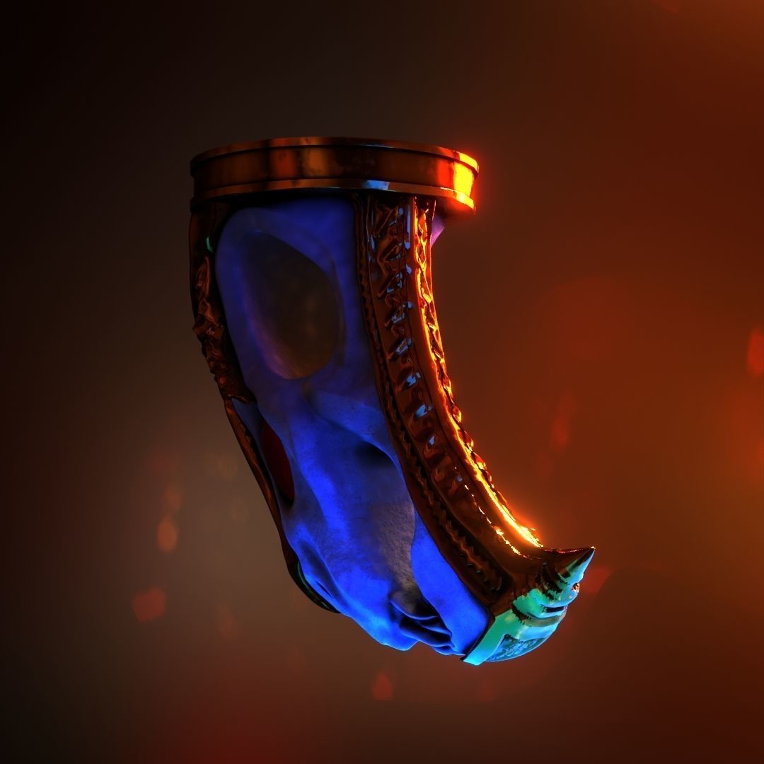 God of War blades of chaos Hardened War Handles  3D model_11