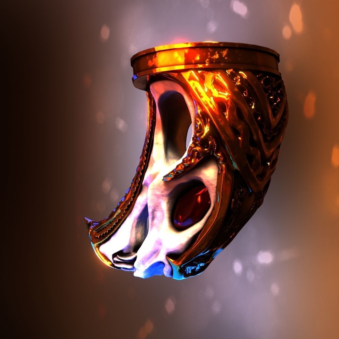 God of War blades of chaos Hardened War Handles  3D model_5