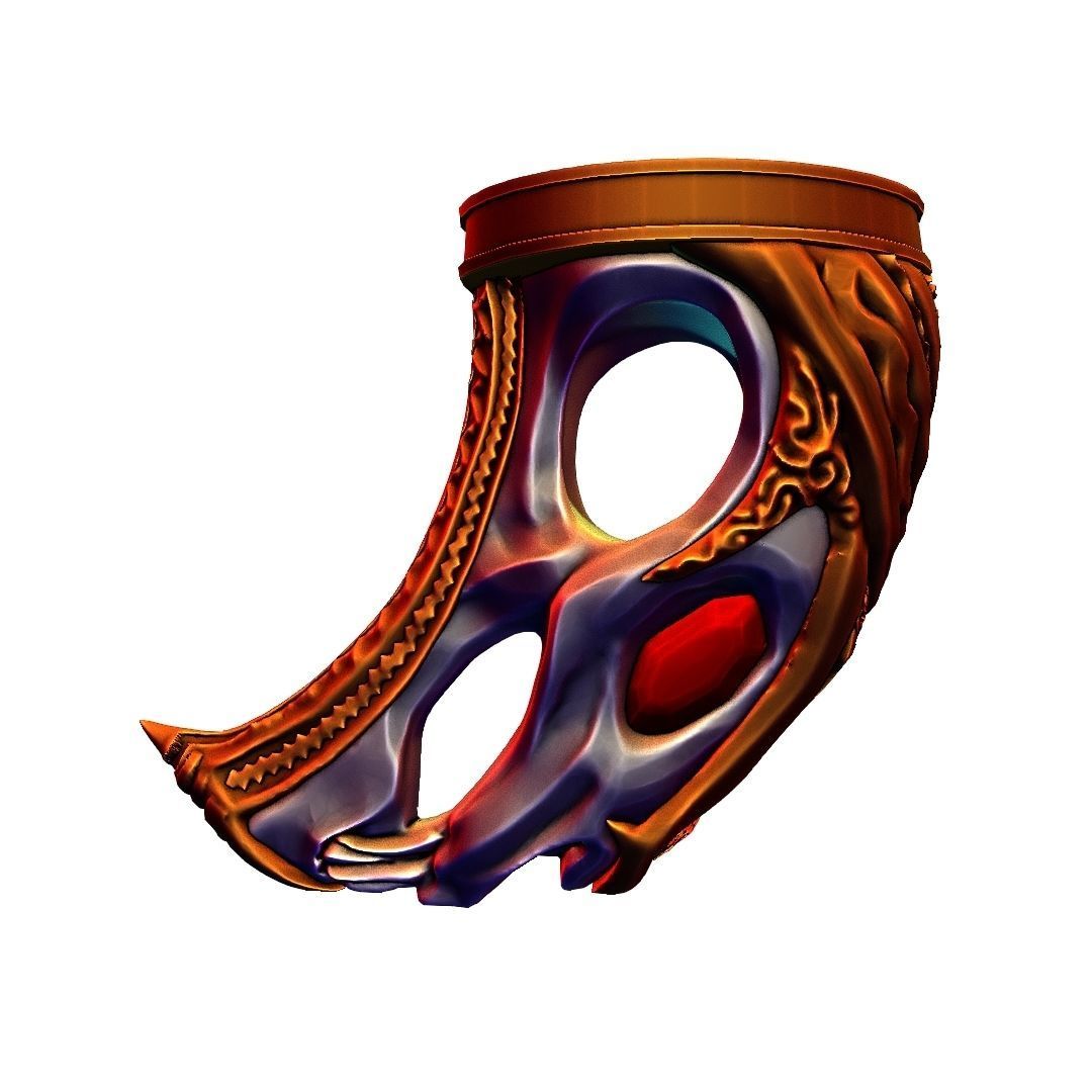 God of War blades of chaos Hardened War Handles  3D model_15