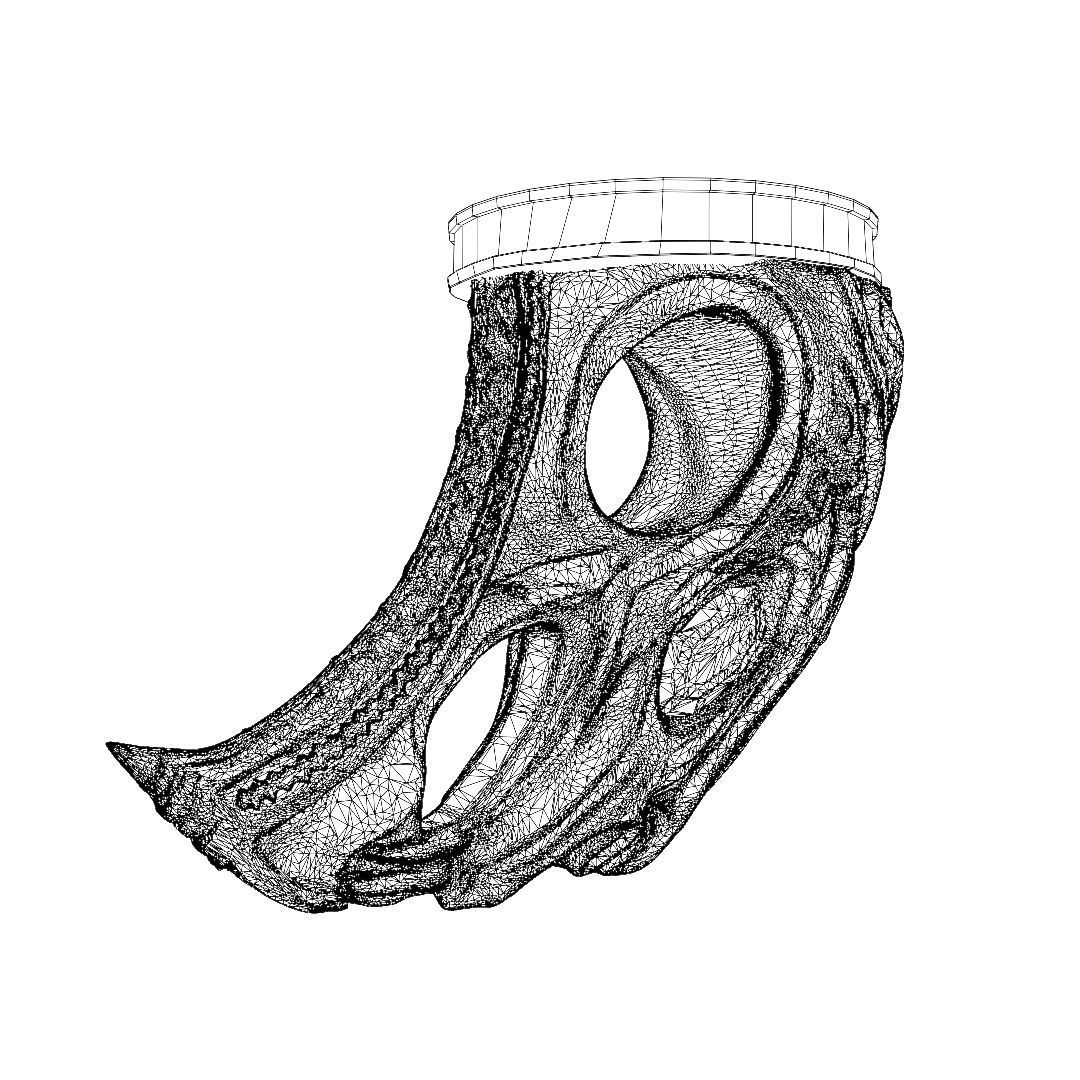 God of War blades of chaos Hardened War Handles  3D model_25