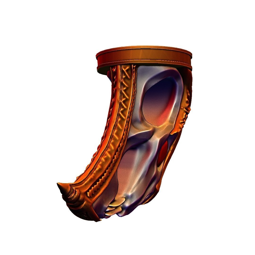 God of War blades of chaos Hardened War Handles  3D model_13