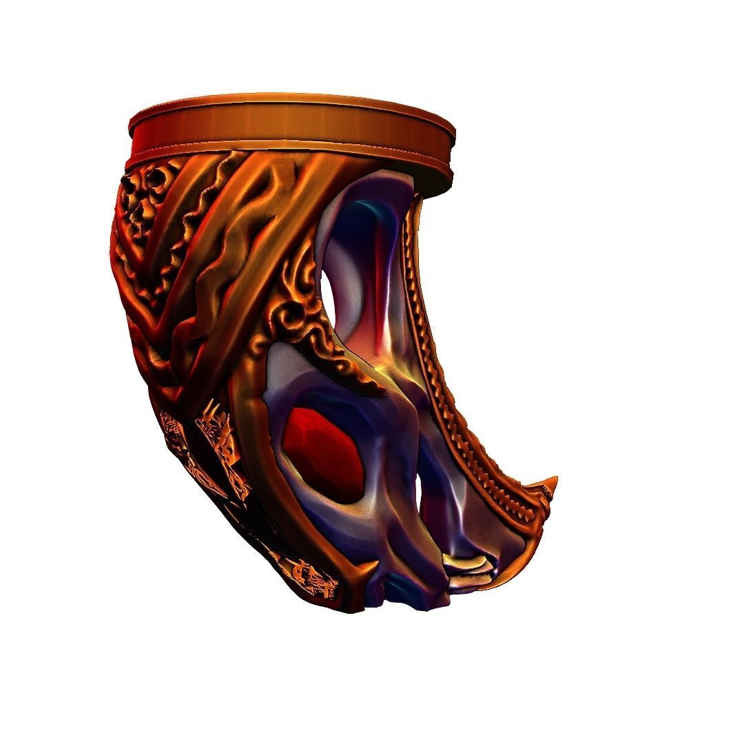 God of War blades of chaos Hardened War Handles  3D model_19