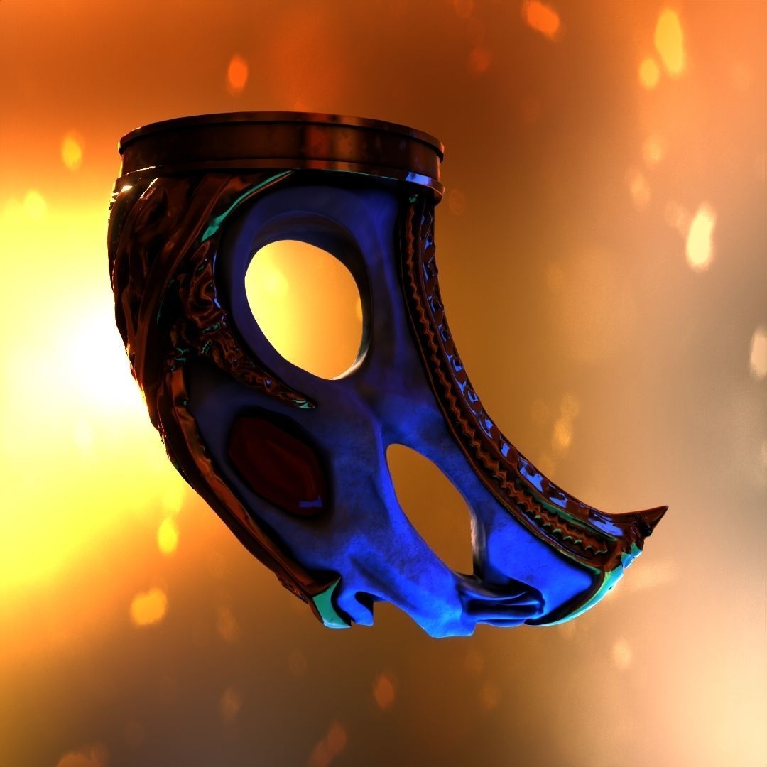 God of War blades of chaos Hardened War Handles  3D model_9