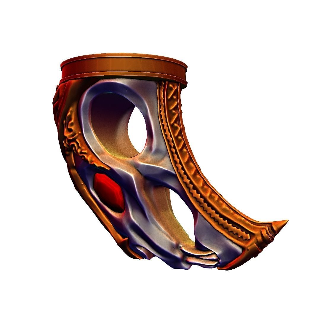 God of War blades of chaos Hardened War Handles  3D model_21
