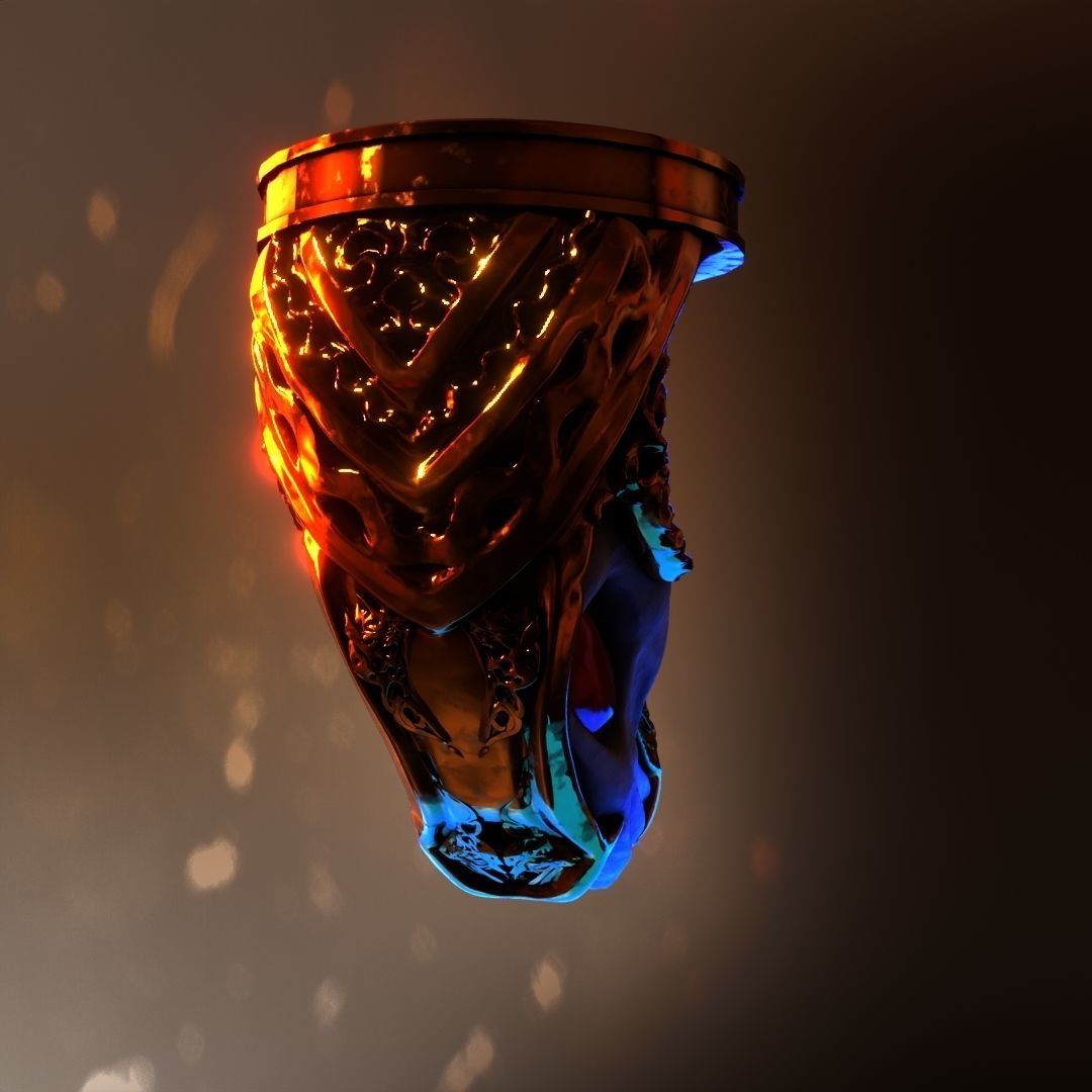 God of War blades of chaos Hardened War Handles  3D model_7