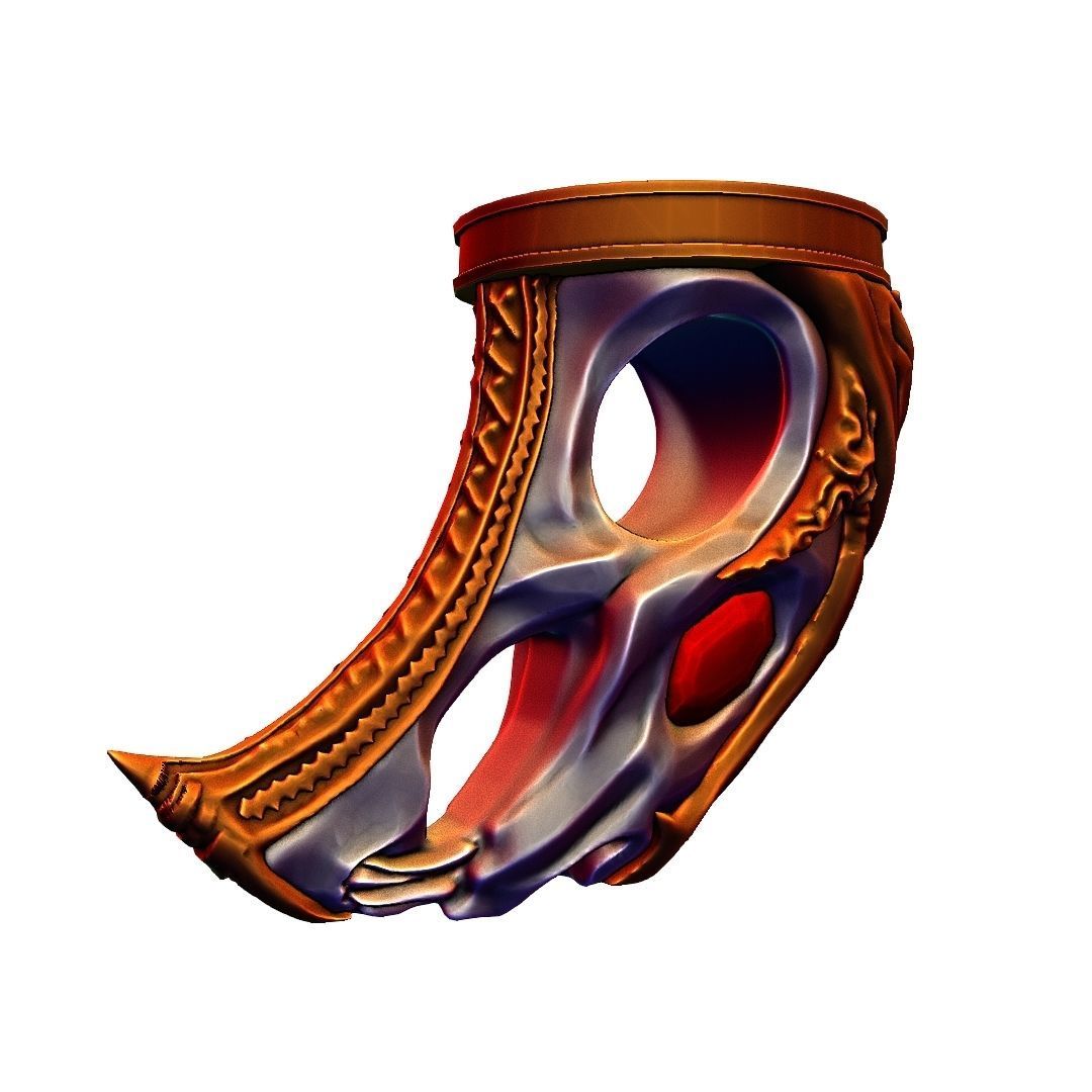 God of War blades of chaos Hardened War Handles  3D model_14
