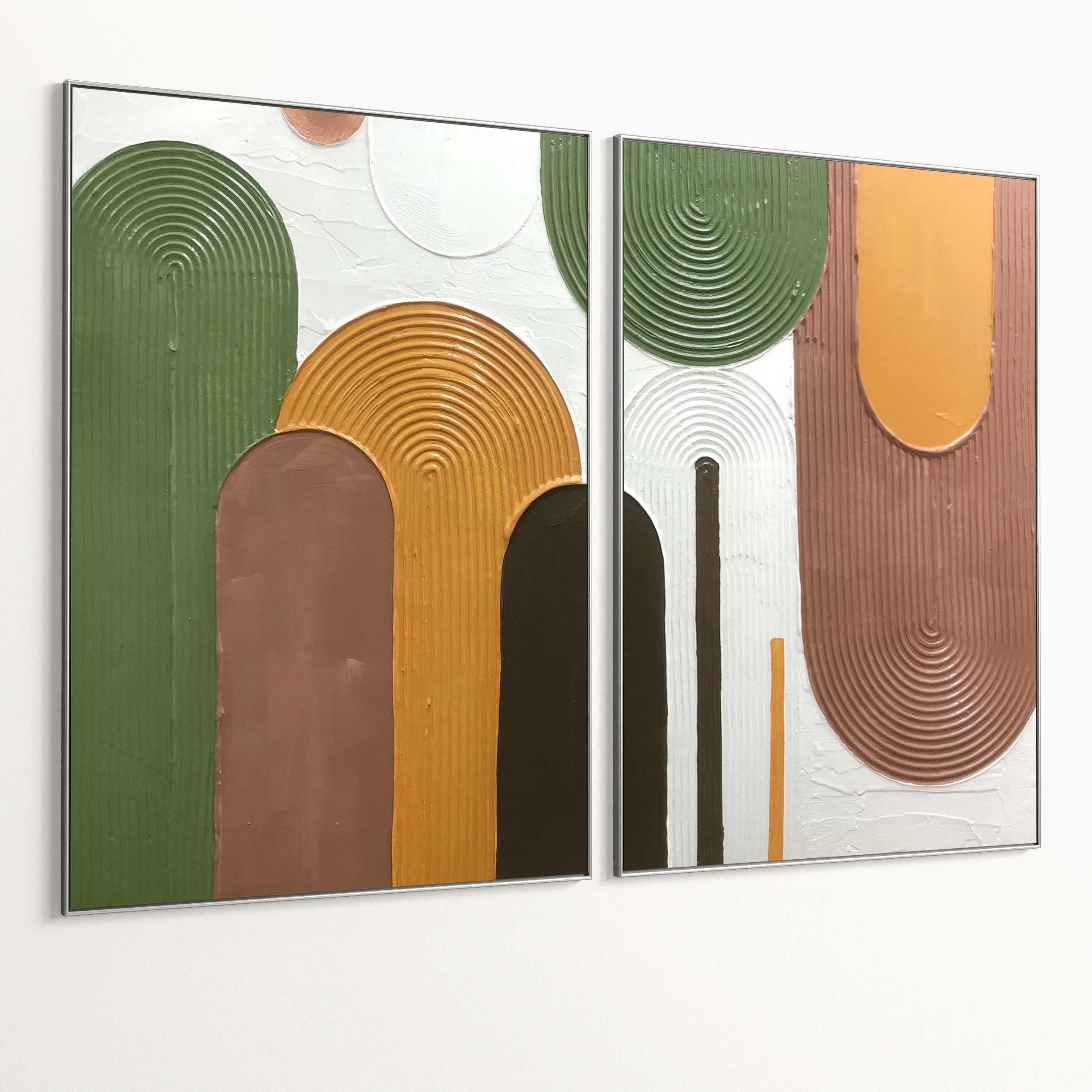 Plaster Two Photo Frame 454 Low-poly 3D model_5