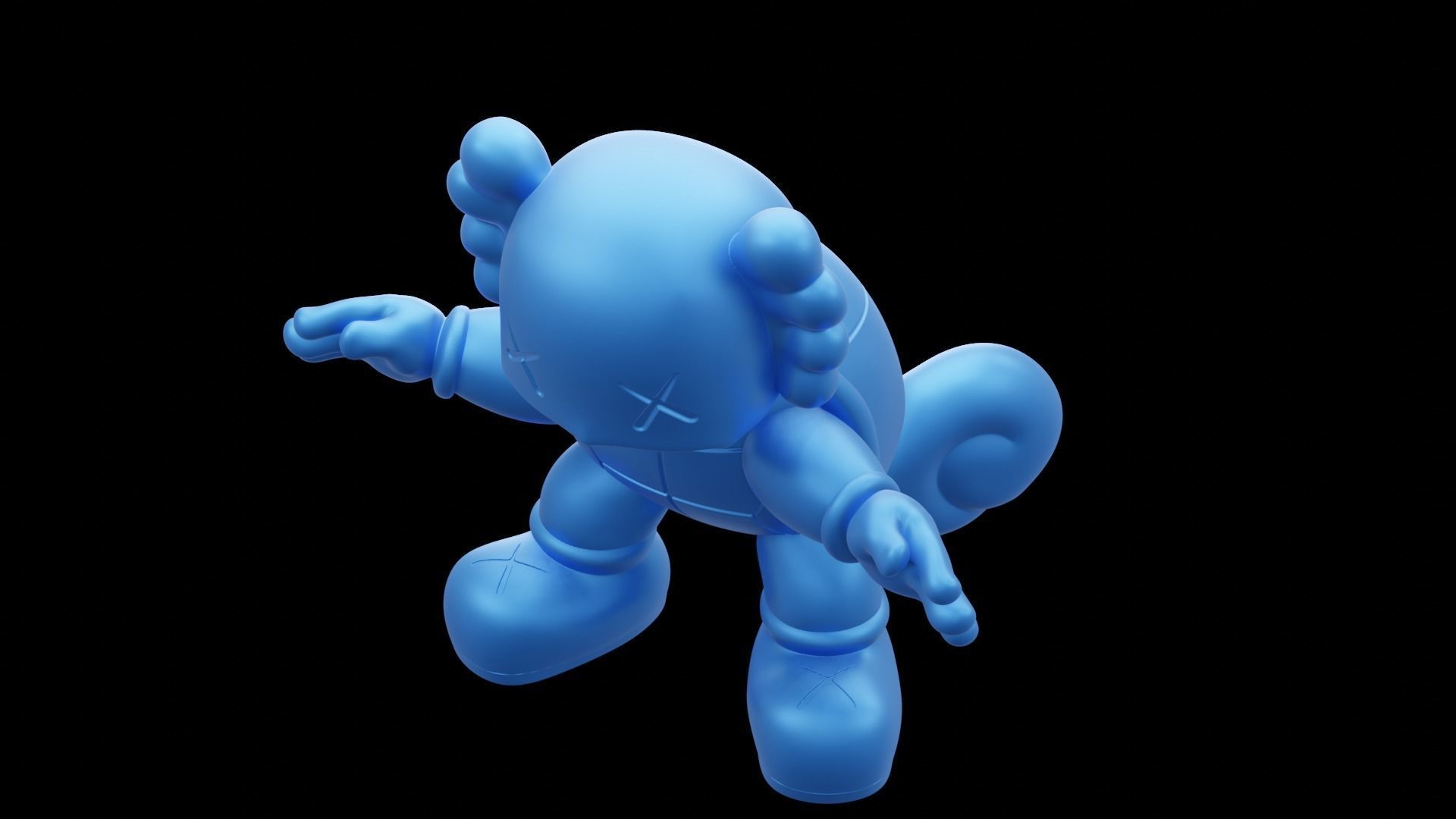 Squirtle X Kaws Exclusive Pokemon 3D Printing Model  3D print model_3