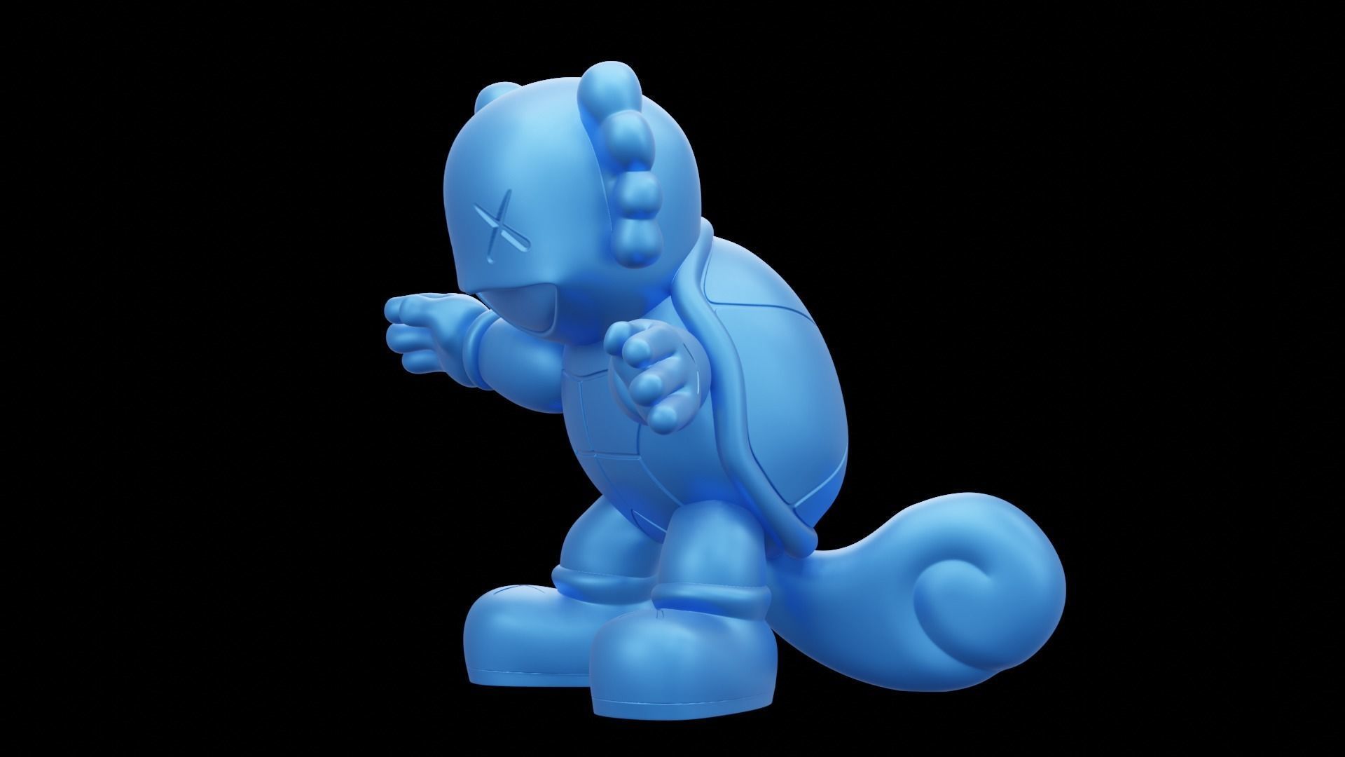 Squirtle X Kaws Exclusive Pokemon 3D Printing Model  3D print model_2
