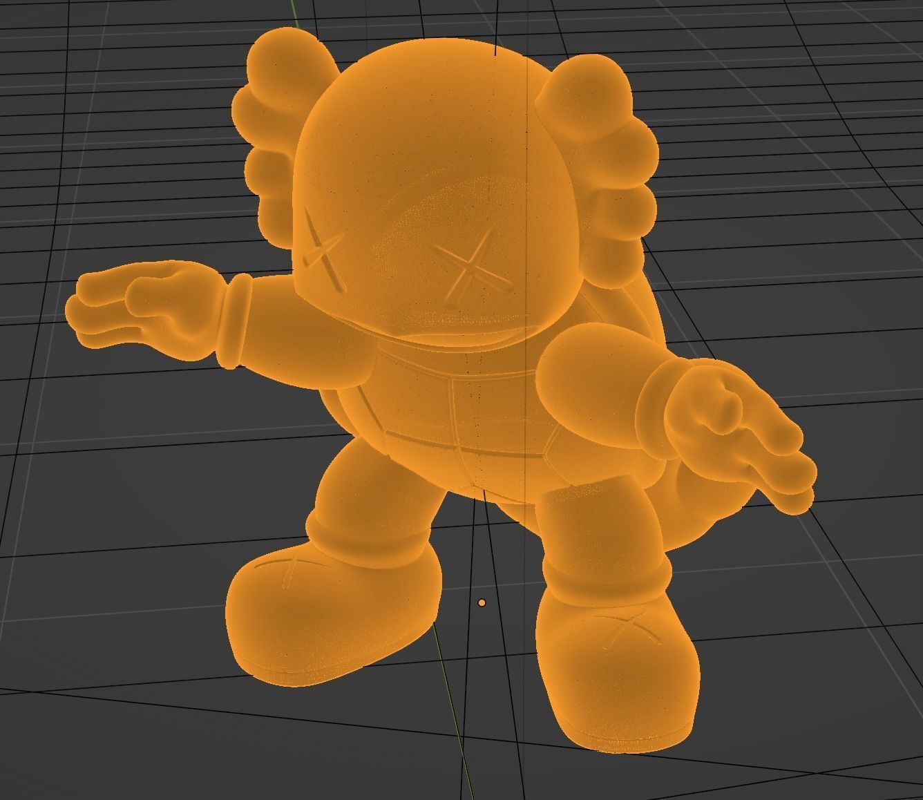 Squirtle X Kaws Exclusive Pokemon 3D Printing Model  3D print model_5