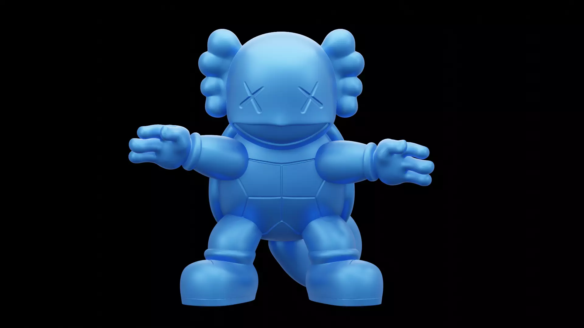 Squirtle X Kaws Exclusive Pokemon 3D Printing Model  3D print model_0