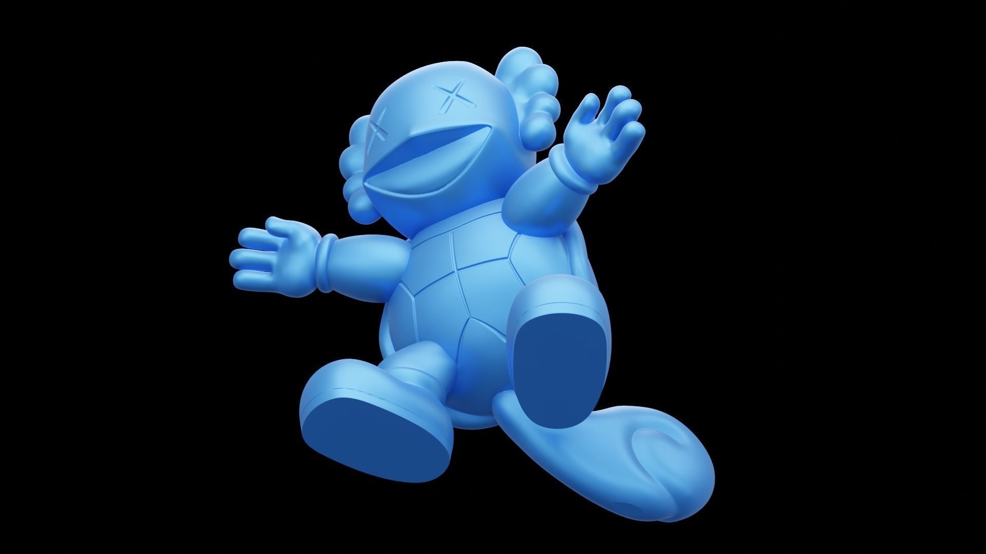 Squirtle X Kaws Exclusive Pokemon 3D Printing Model  3D print model_4