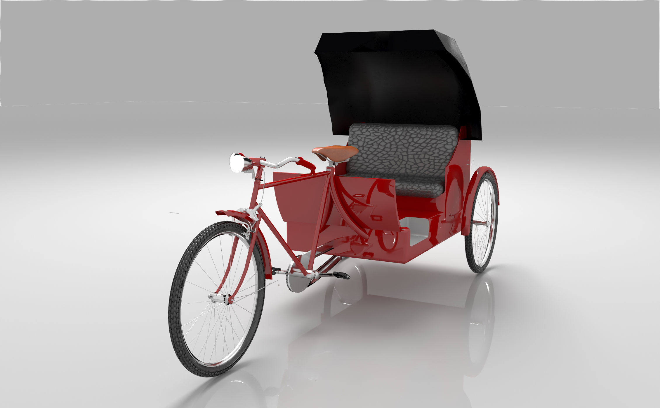 Bike Rickshaw 3 3D model_4