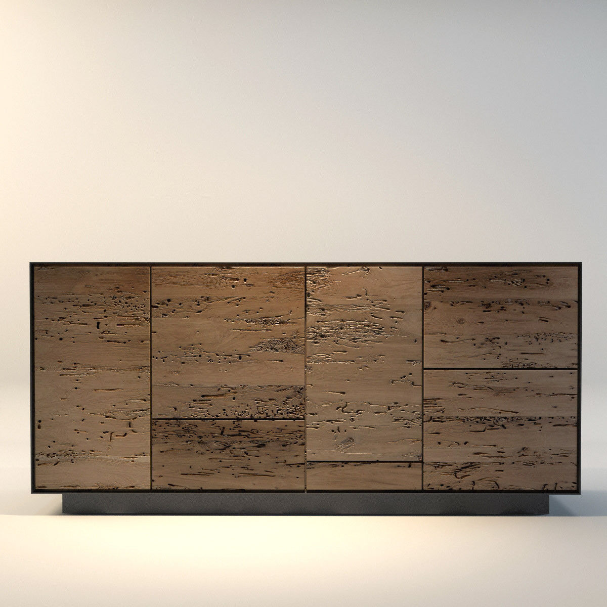 Sideboard Rialto MODULO 4 RIVA 1920 3D model_1