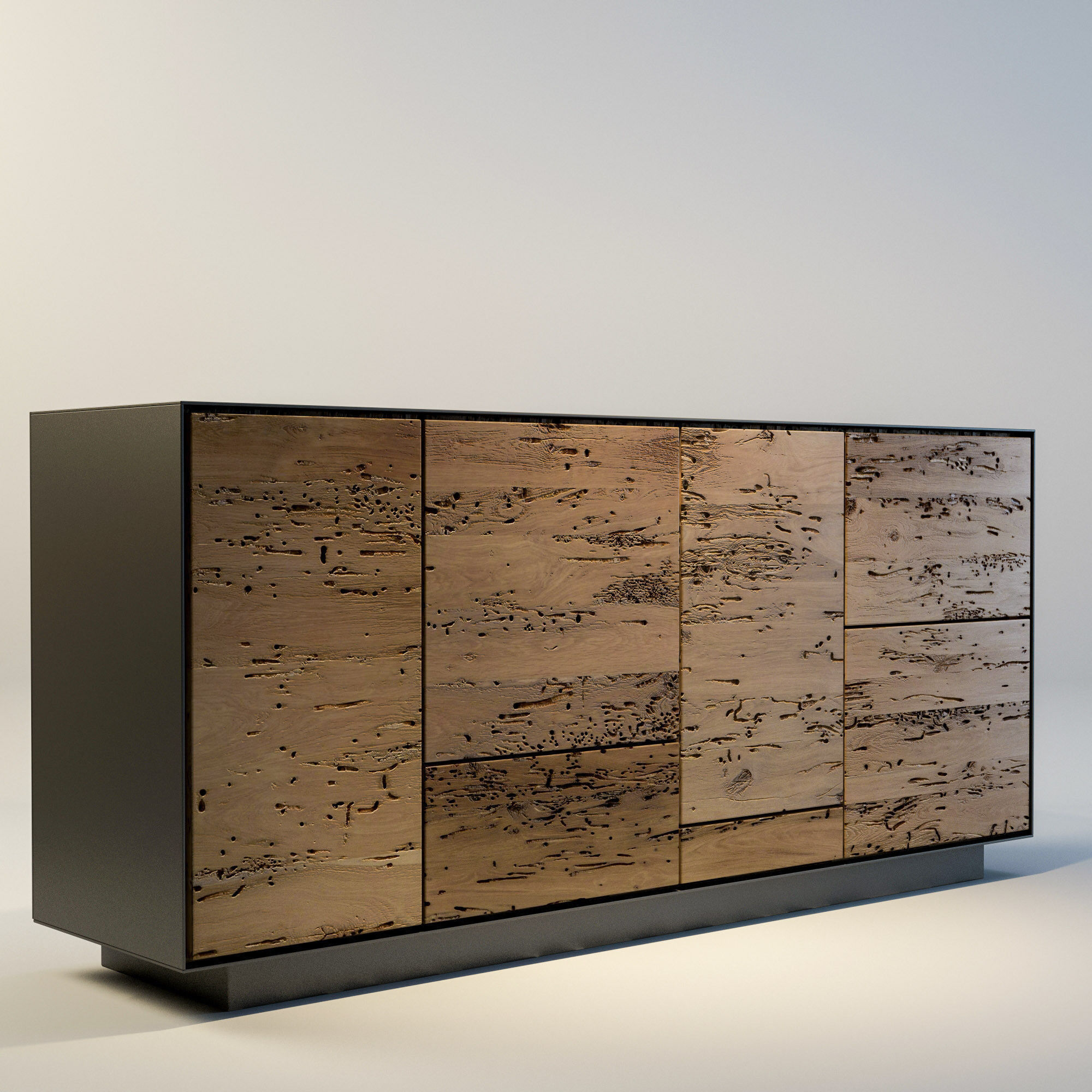 Sideboard Rialto MODULO 4 RIVA 1920 3D model_3