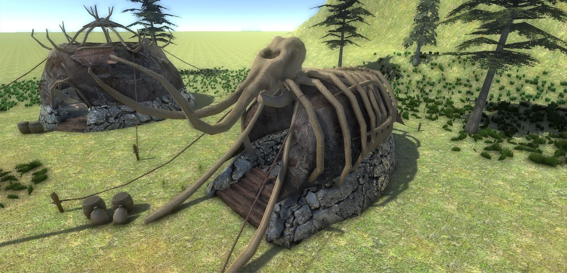 Boneskin Settlement Pack Low-poly 3D model_17