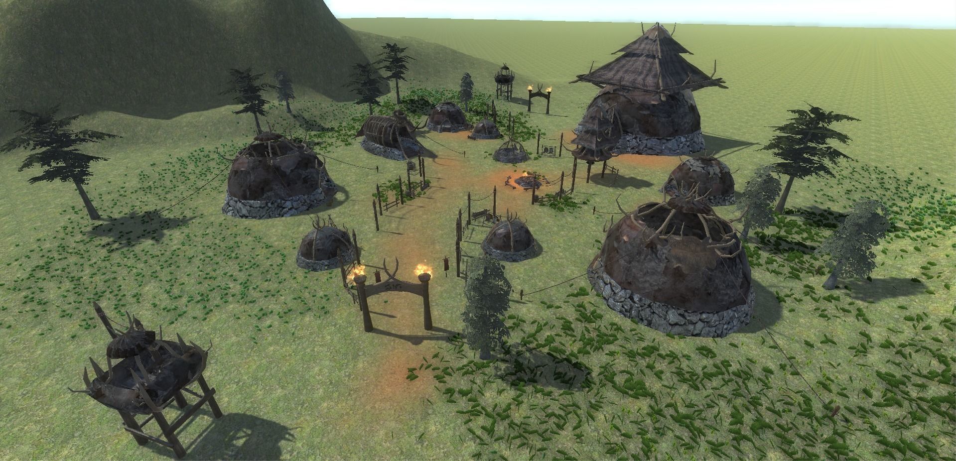 Boneskin Settlement Pack Low-poly 3D model_16