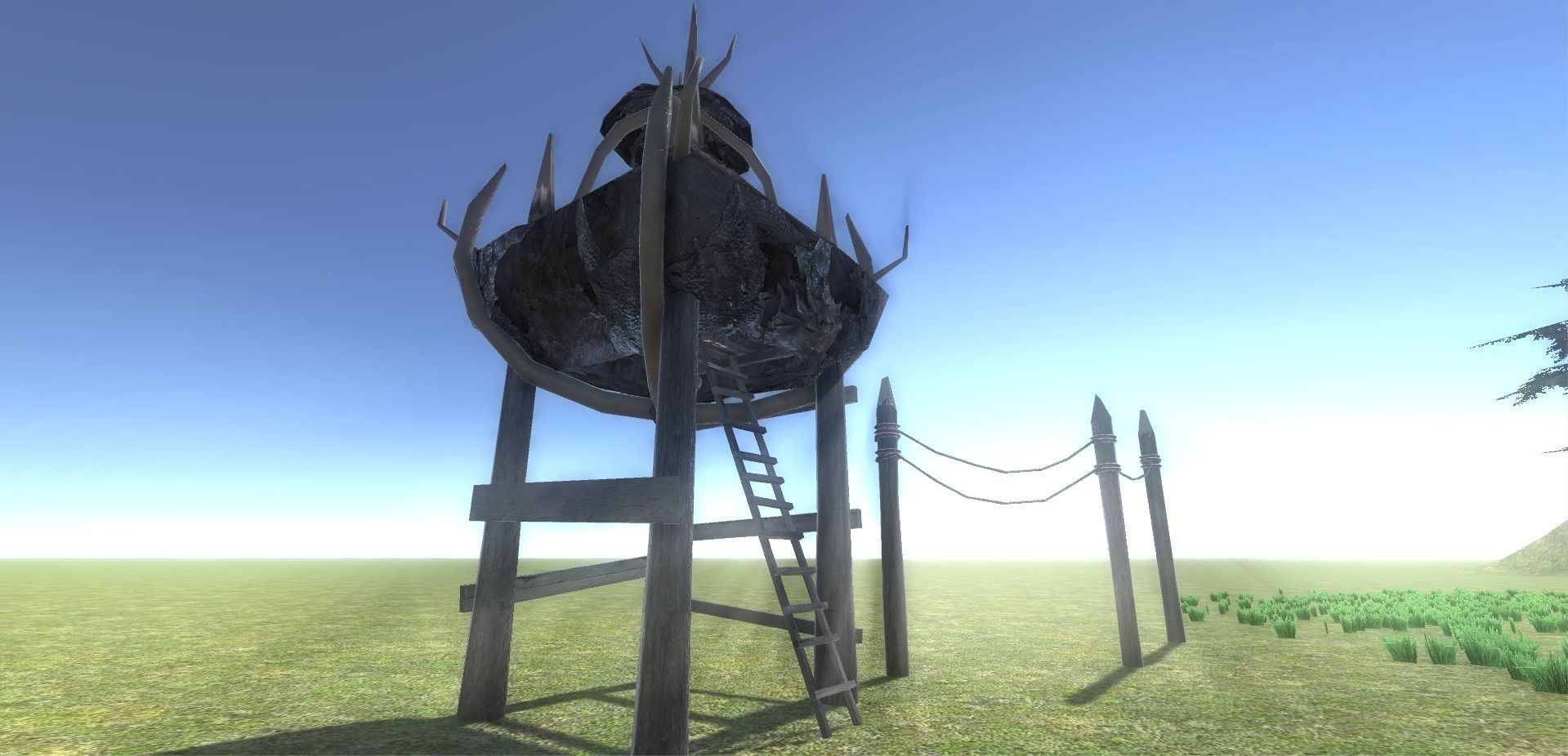 Boneskin Settlement Pack Low-poly 3D model_13