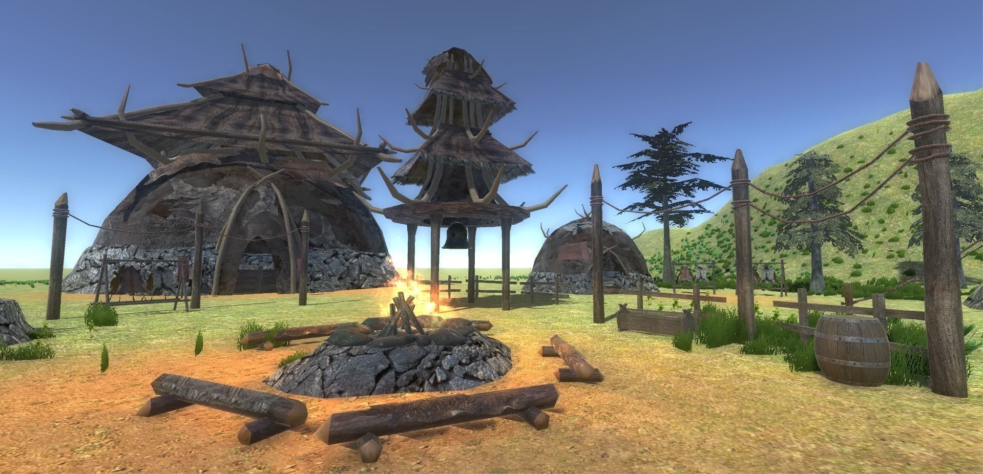 Boneskin Settlement Pack Low-poly 3D model_0