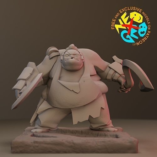 PUDGE - DOTA 2 Free 3D print model