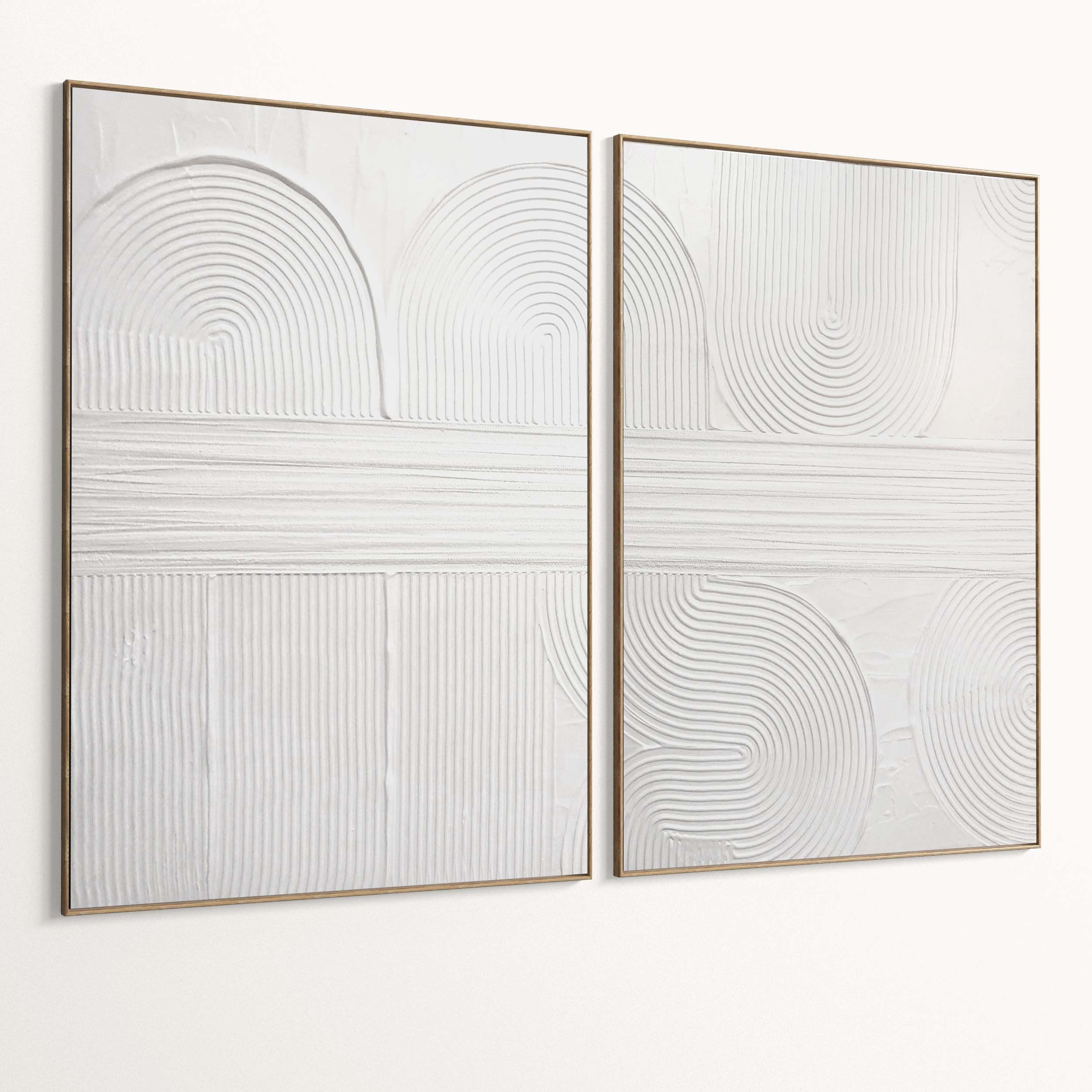 Plaster Two Photo Frame 458 Low-poly 3D model_1