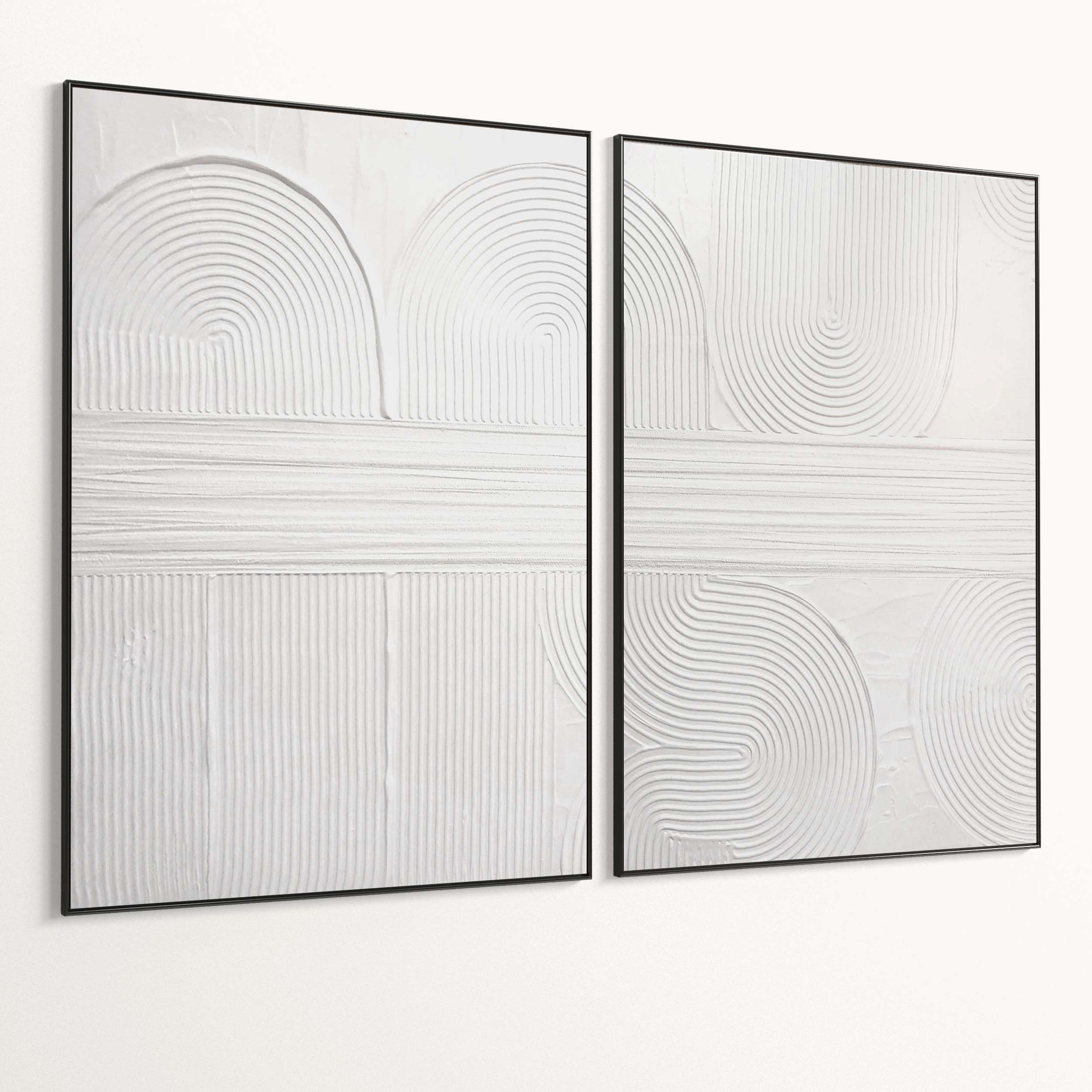 Plaster Two Photo Frame 458 Low-poly 3D model_5