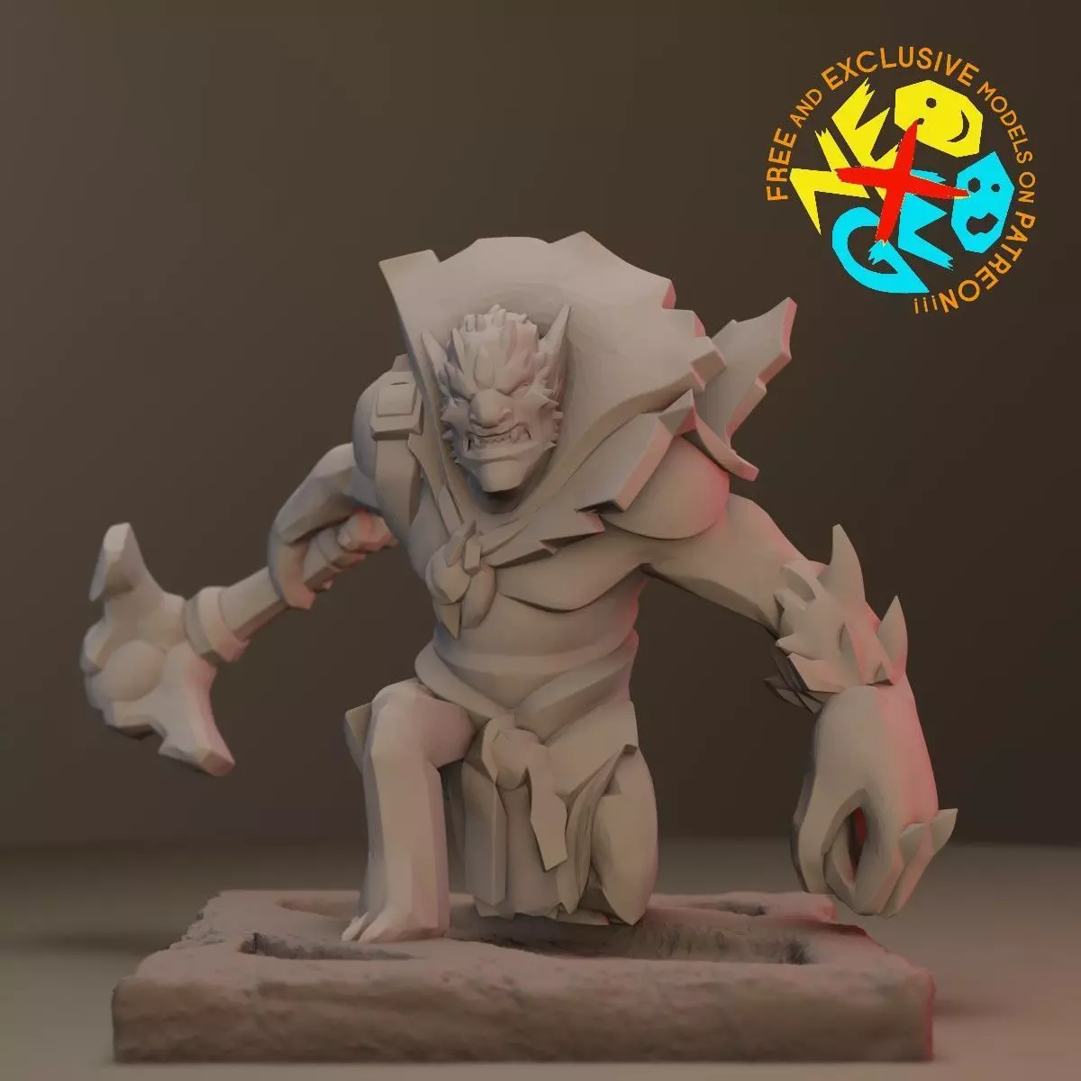 LION - DOTA 2 Free 3D print model