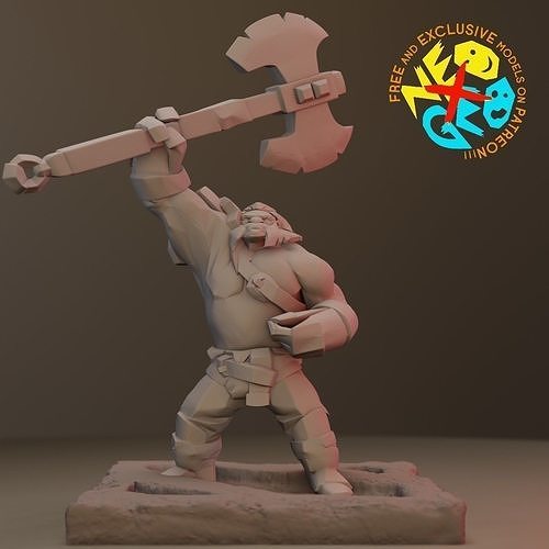 AXE - DOTA 2 Free 3D print model