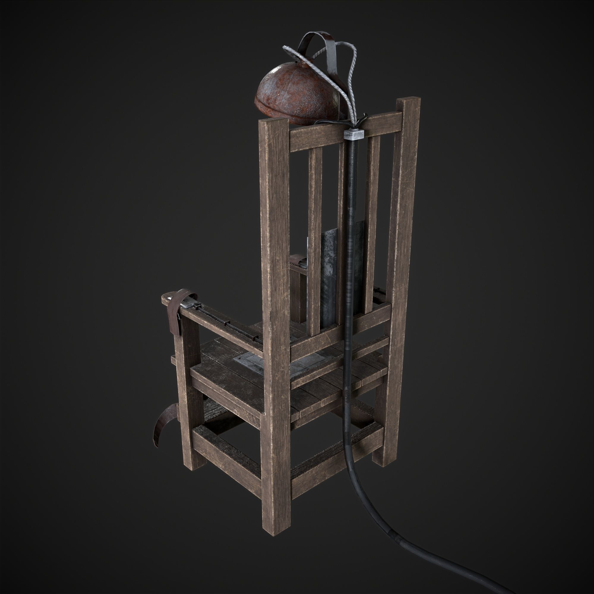 Electric Chair 3D model_3