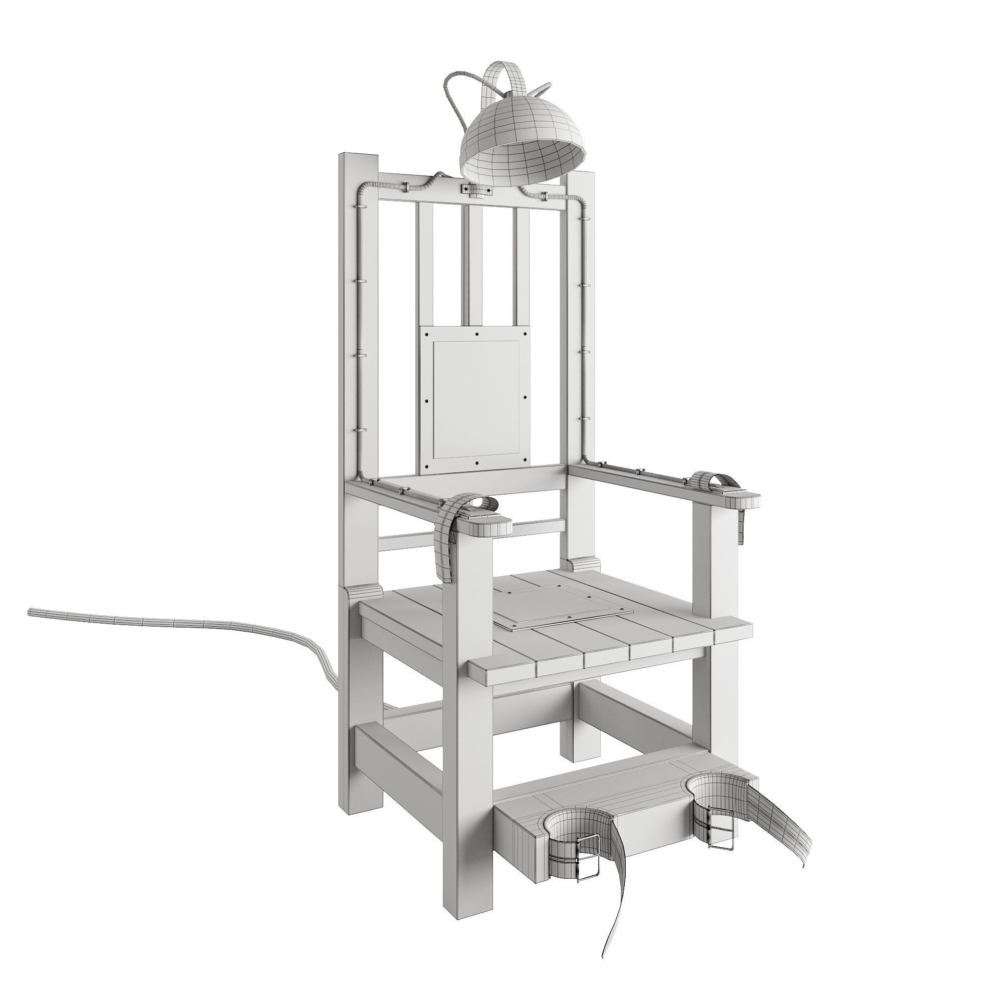 Electric Chair 3D model_9