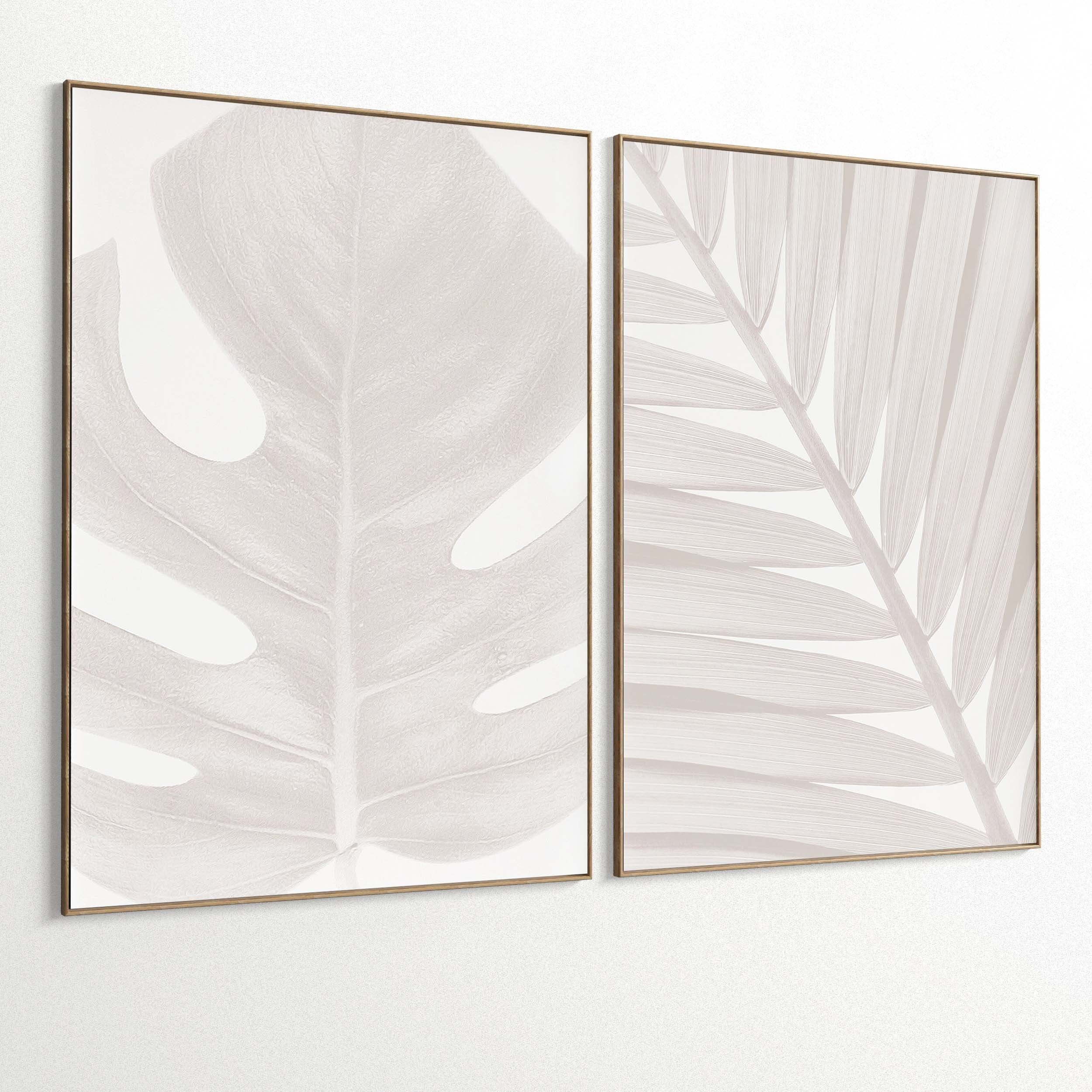 Plaster Two Photo Frame 459 Low-poly 3D model_1