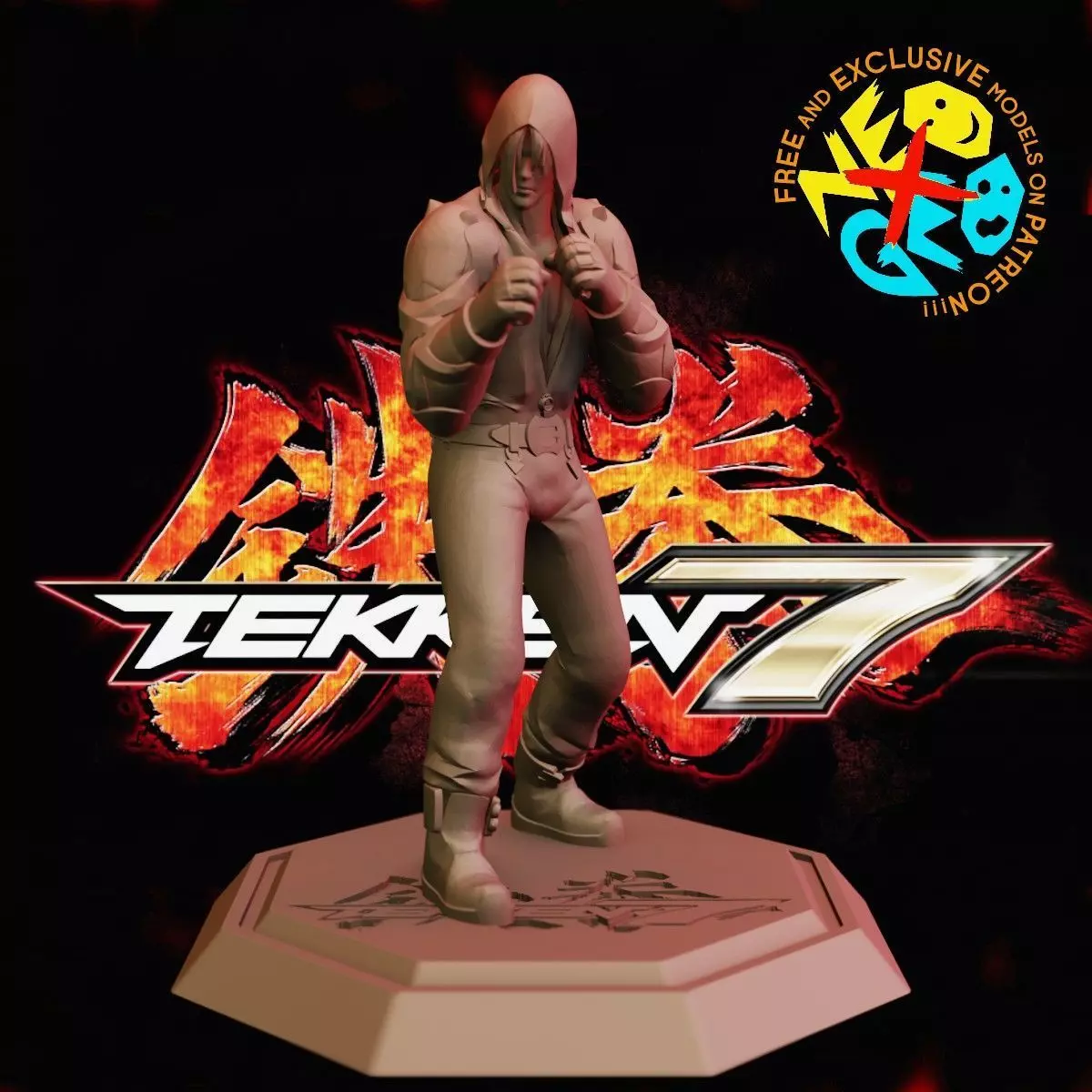 JIN - TEKKEN 7 Free 3D print model