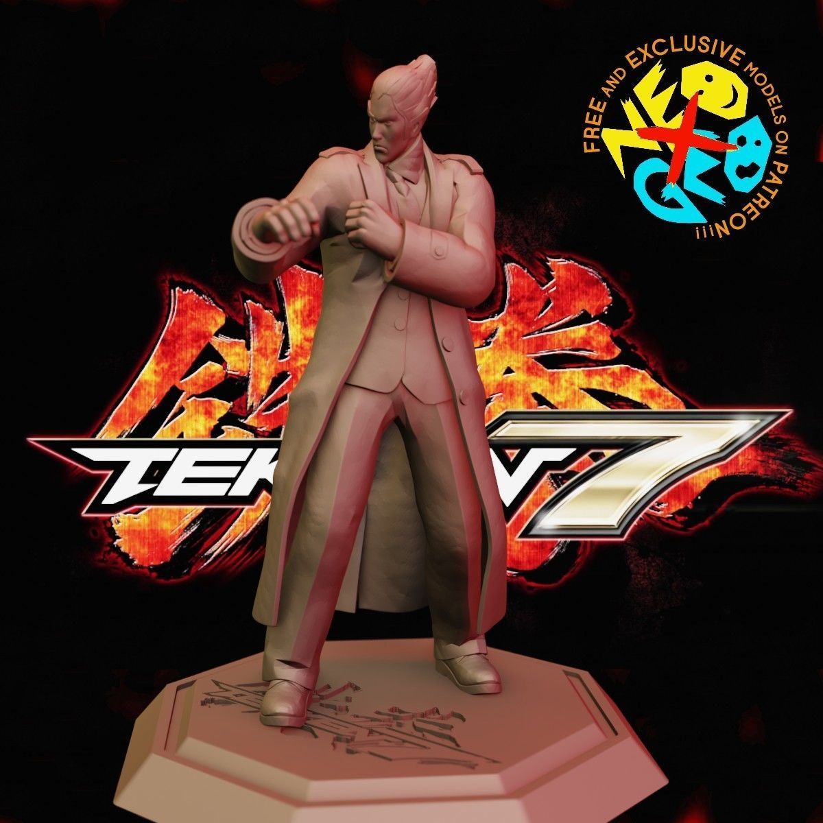 KAZUYA - TEKKEN 7 3D print model_1