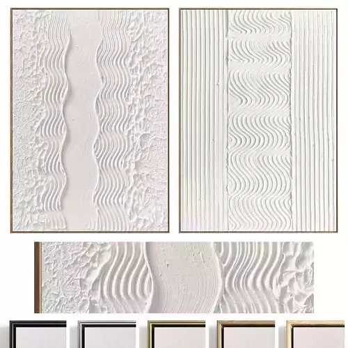 Plaster Two Photo Frame 460