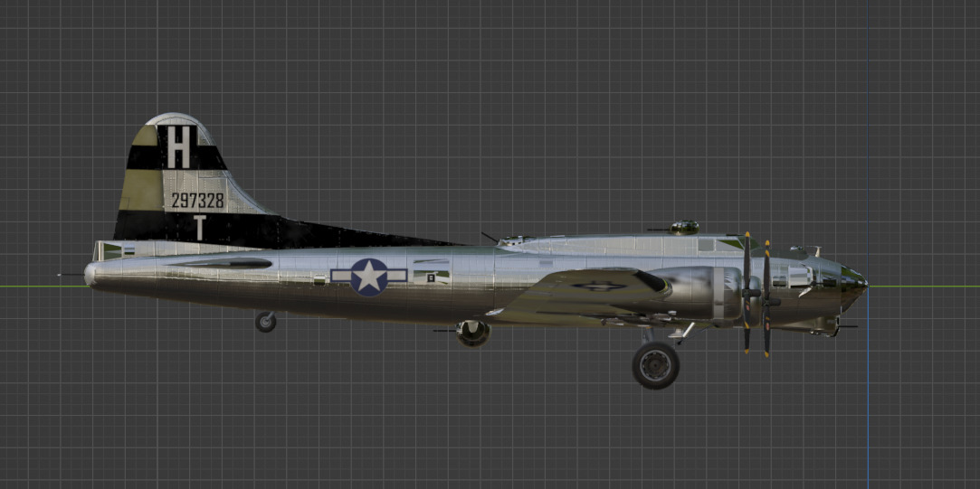 B-17G Flying Fortress Heavens Above 3D model_4
