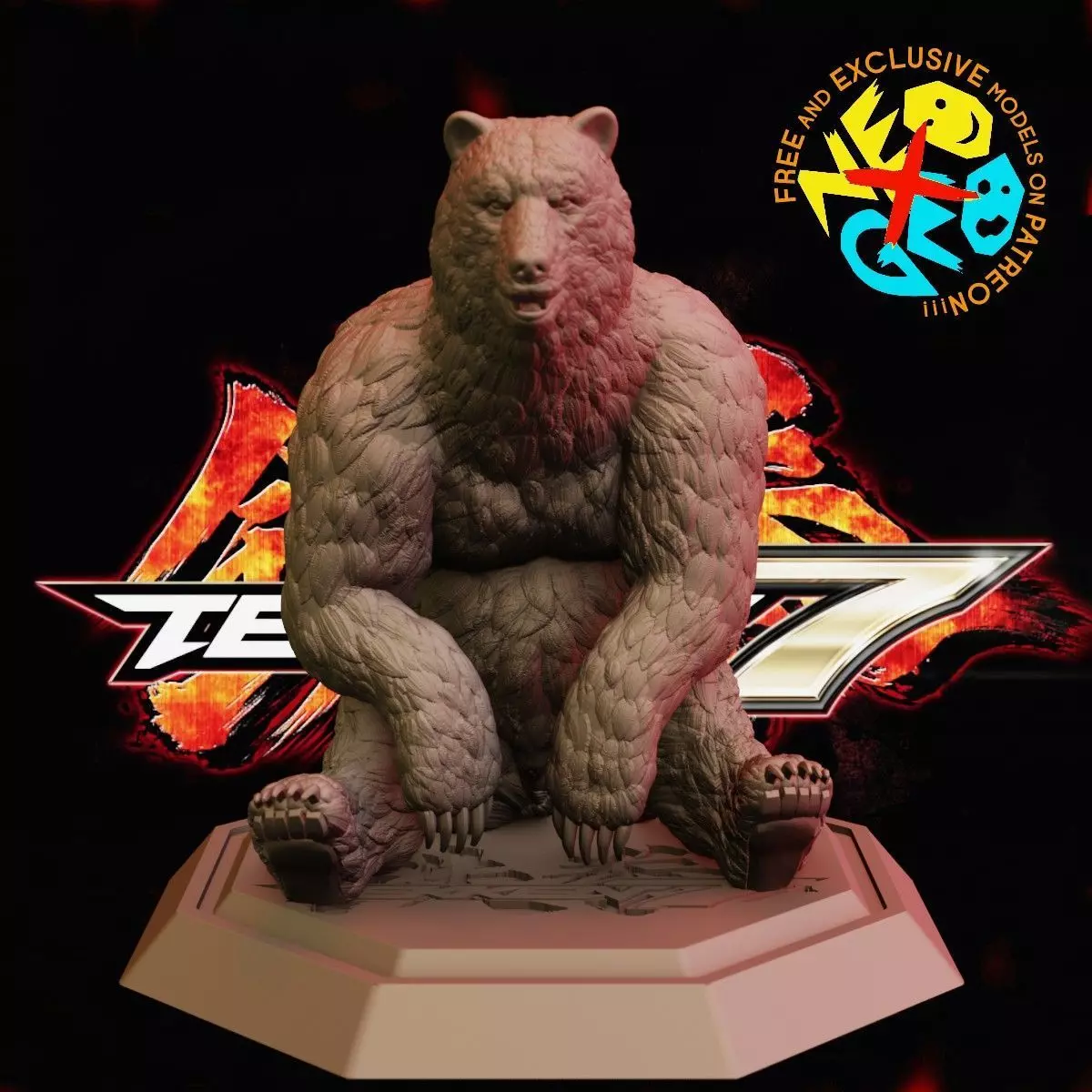 KUMA - TEKKEN 7 3D print model_0