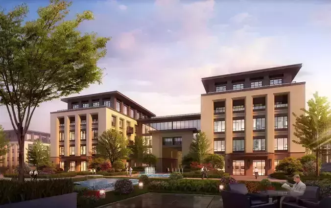 SU model of Art deco for the office building of headquarters