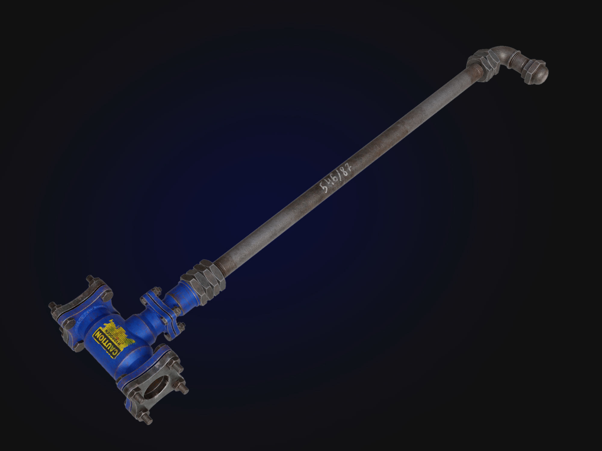 sledgehammer Low-poly 3D model_7