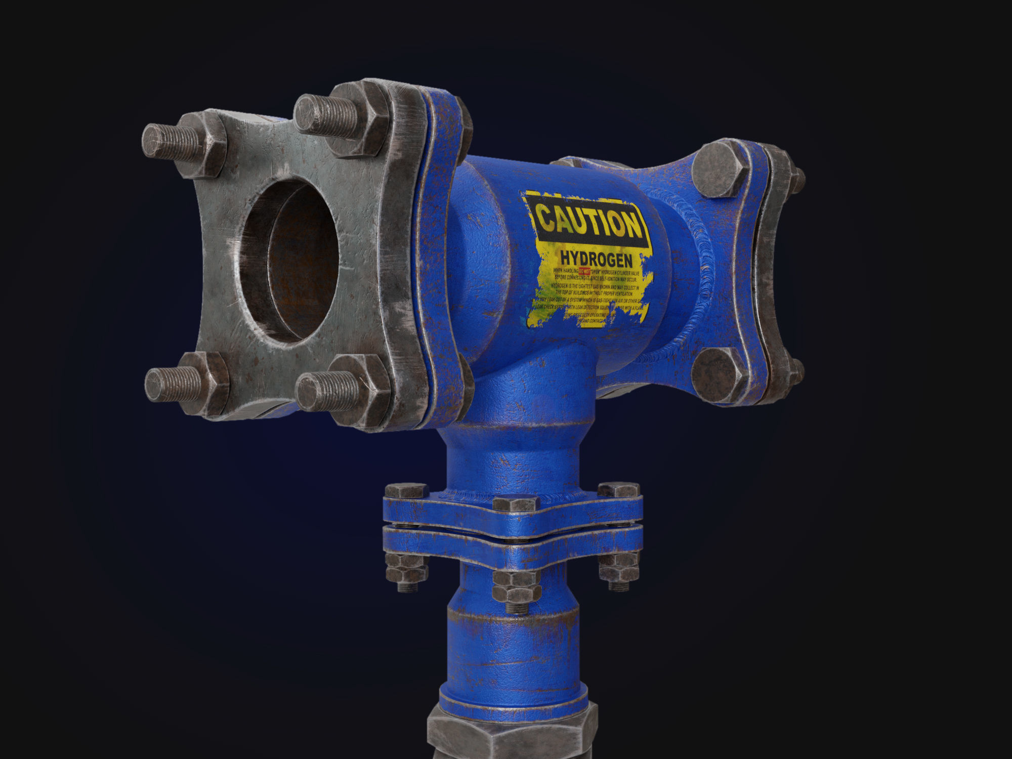 sledgehammer Low-poly 3D model_2