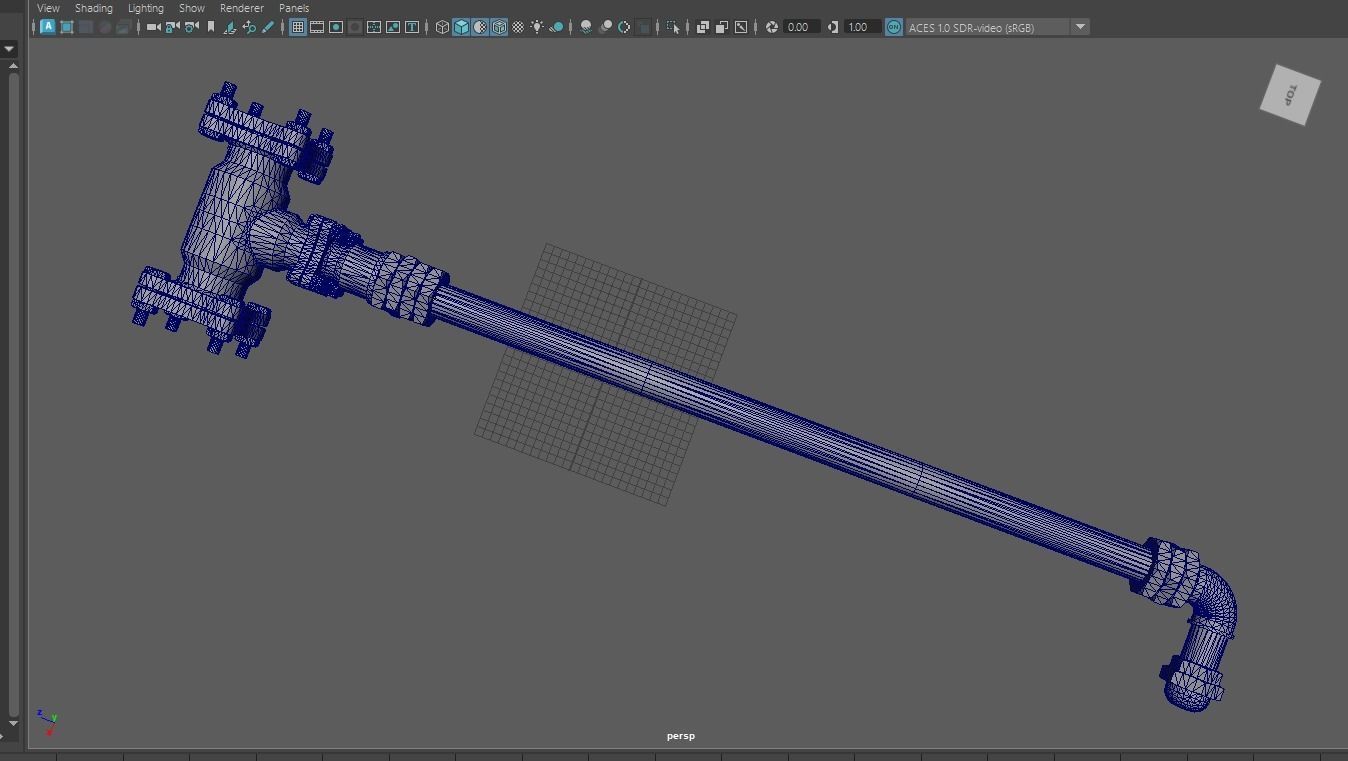 sledgehammer Low-poly 3D model_11