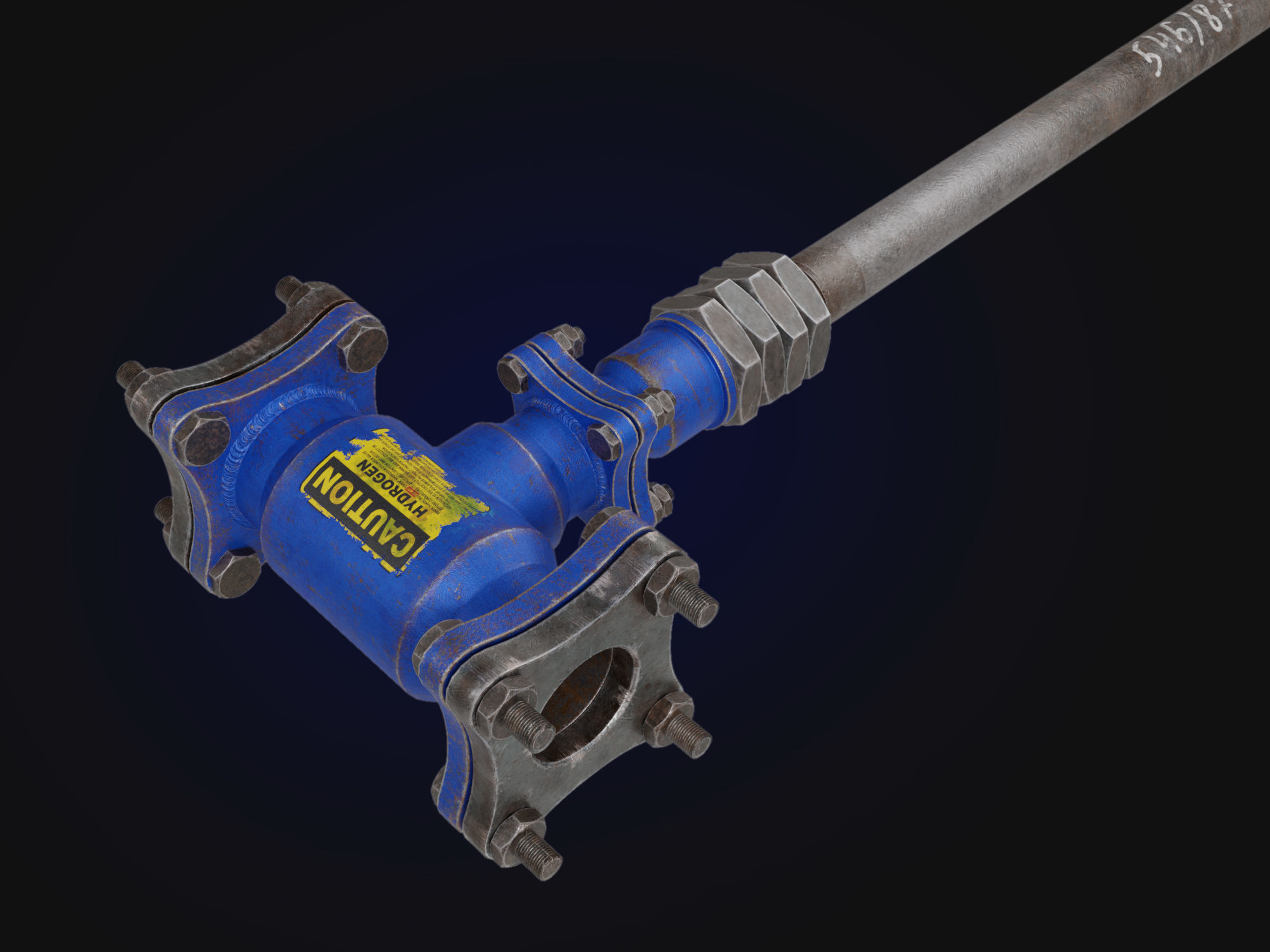 sledgehammer Low-poly 3D model_4