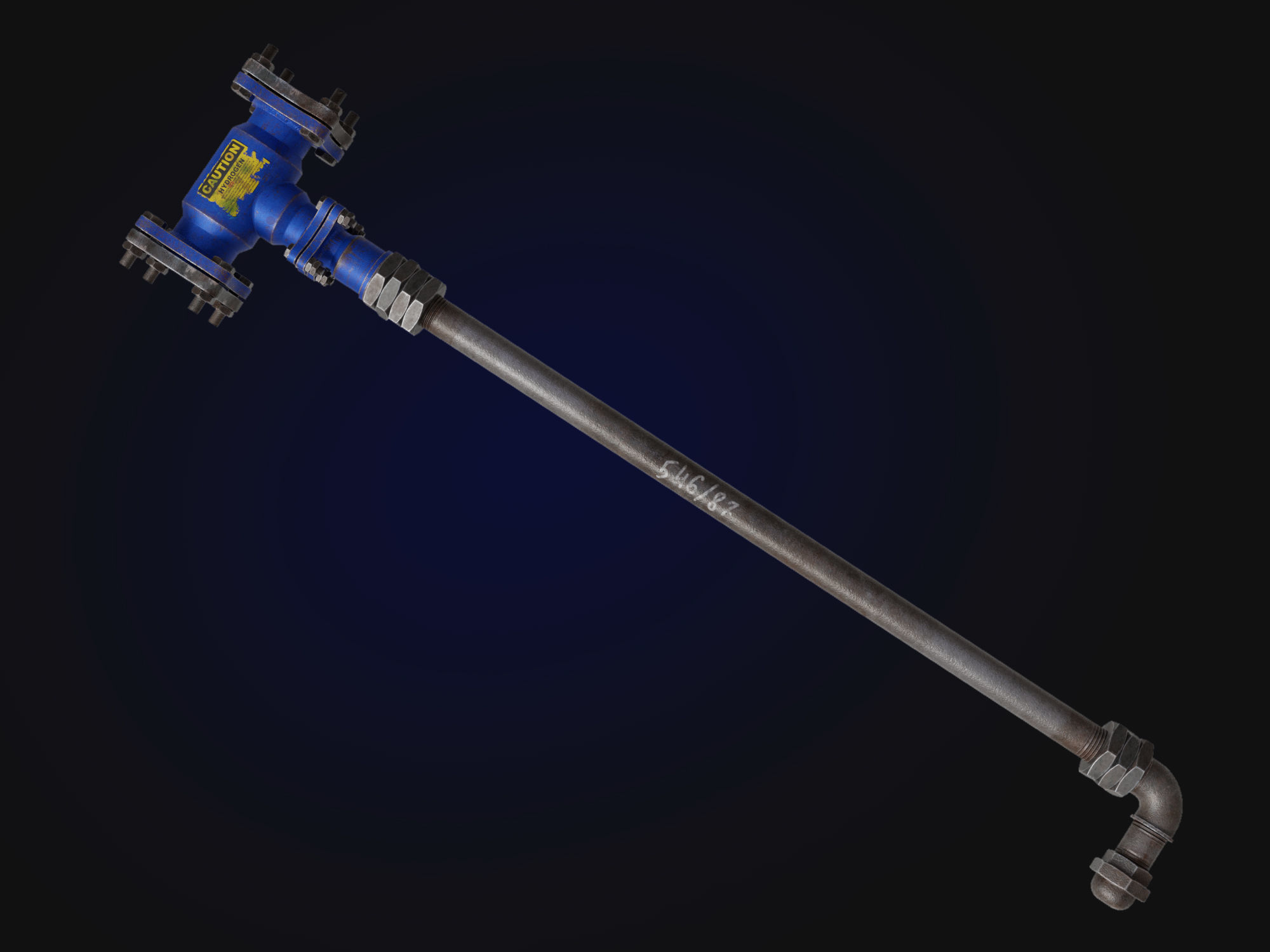 sledgehammer Low-poly 3D model_6