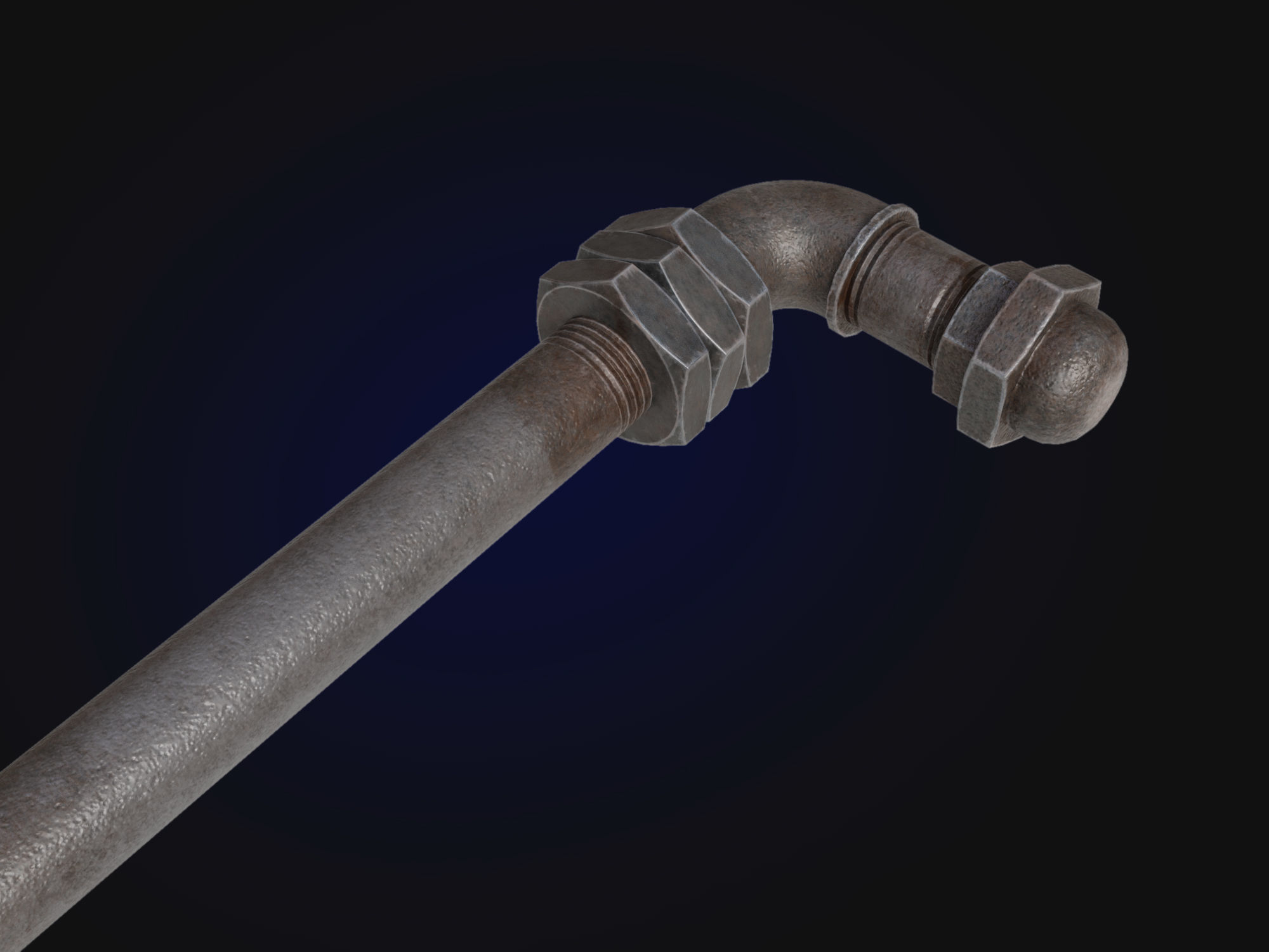 sledgehammer Low-poly 3D model_9