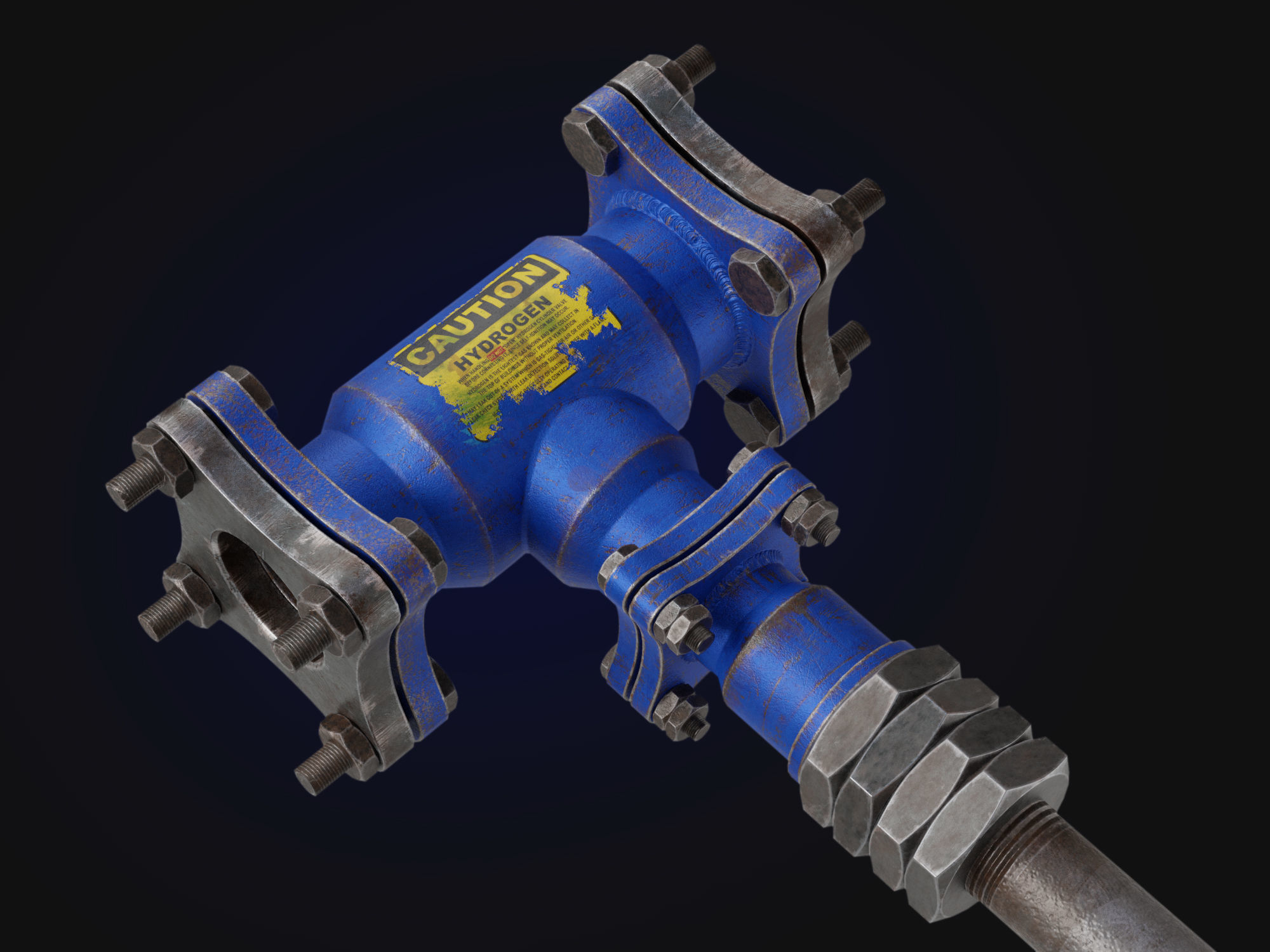 sledgehammer Low-poly 3D model_5