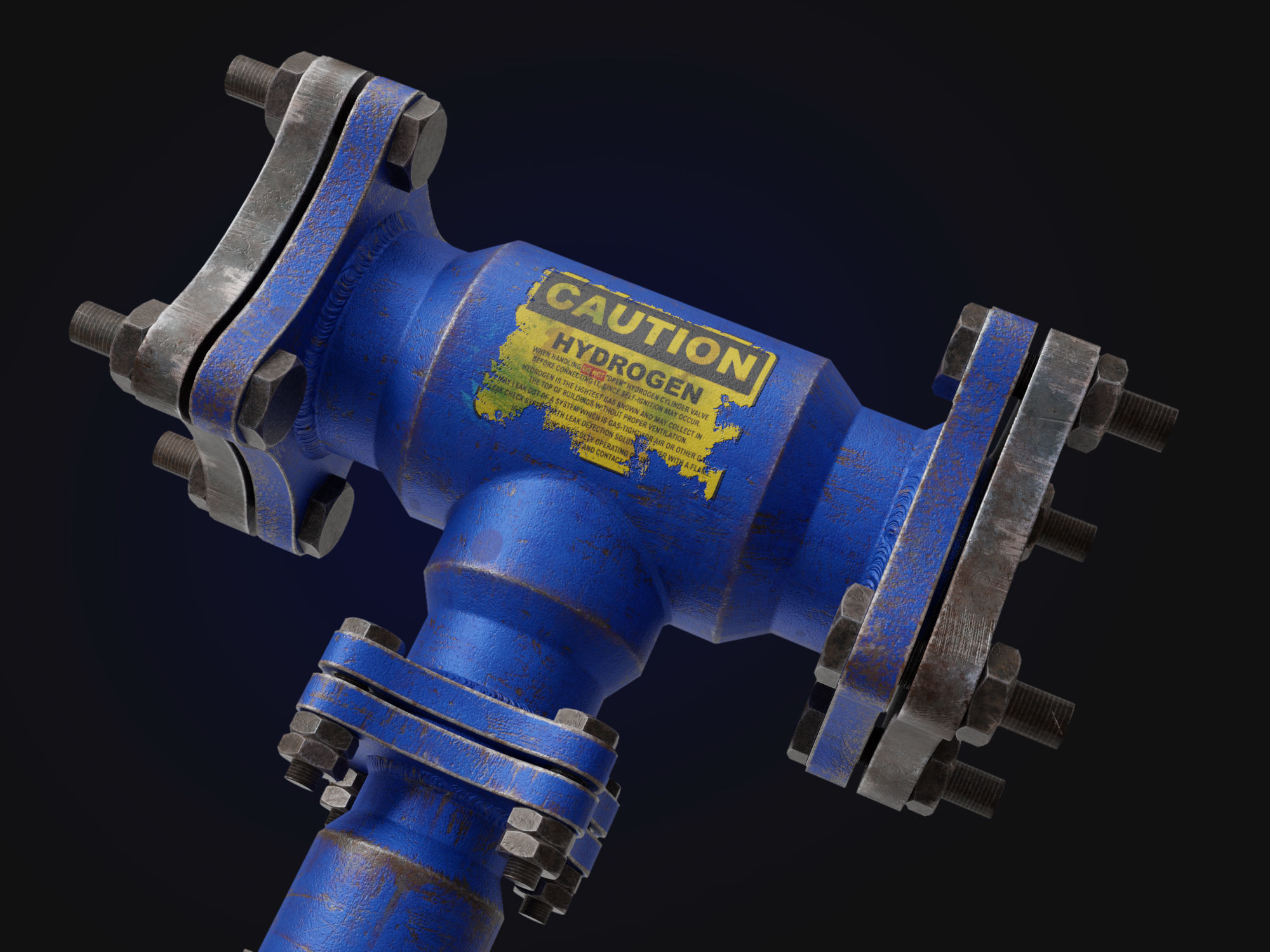 sledgehammer Low-poly 3D model_3