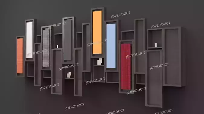 Wall Shelves 3D Model  3D model