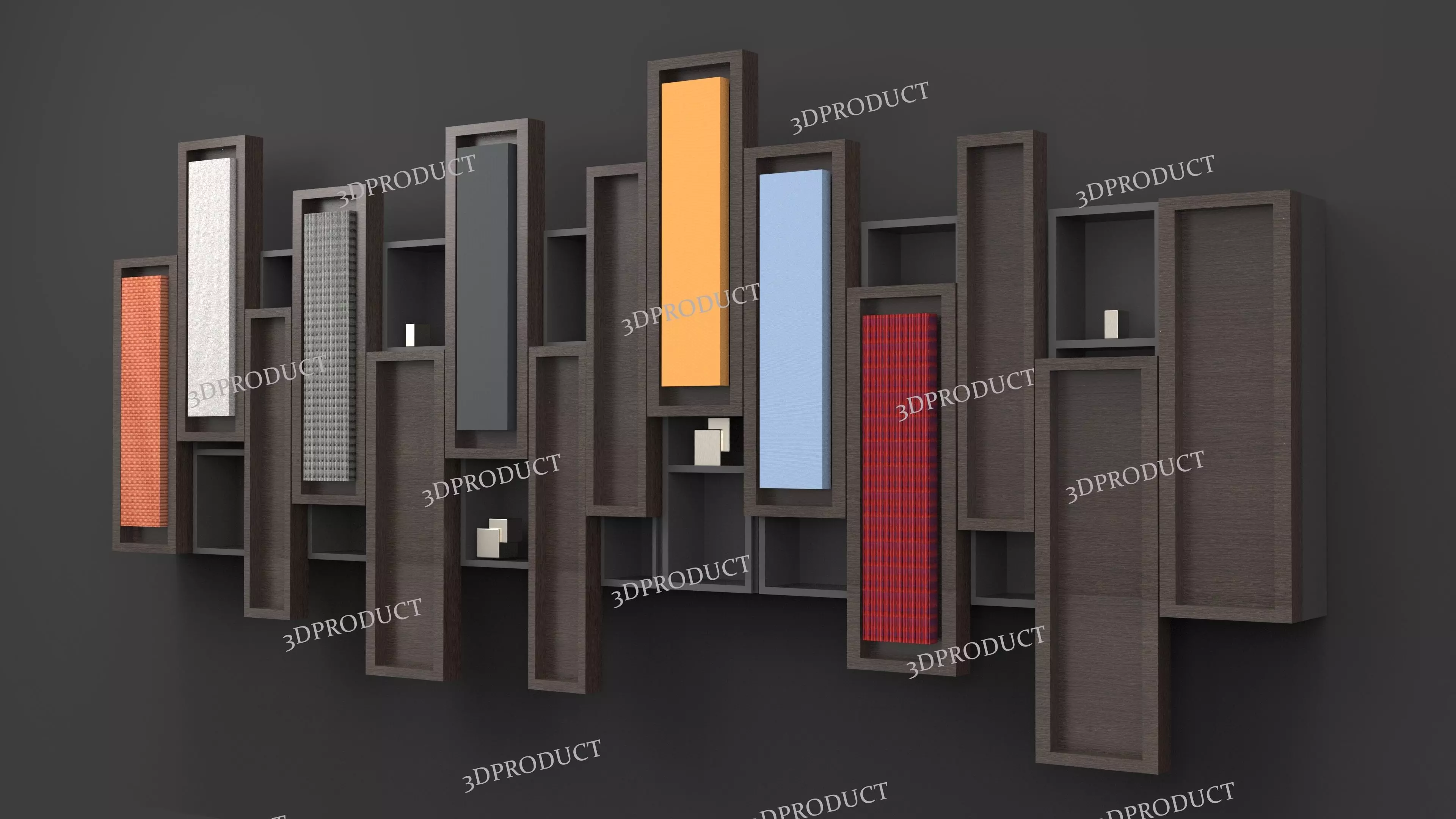 Wall Shelves 3D Model  3D model_0