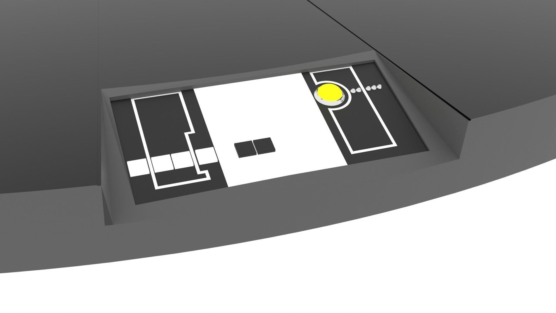 Set 6 - Death Star Conference Room 1-6 scale Hottoys 3D print model_28