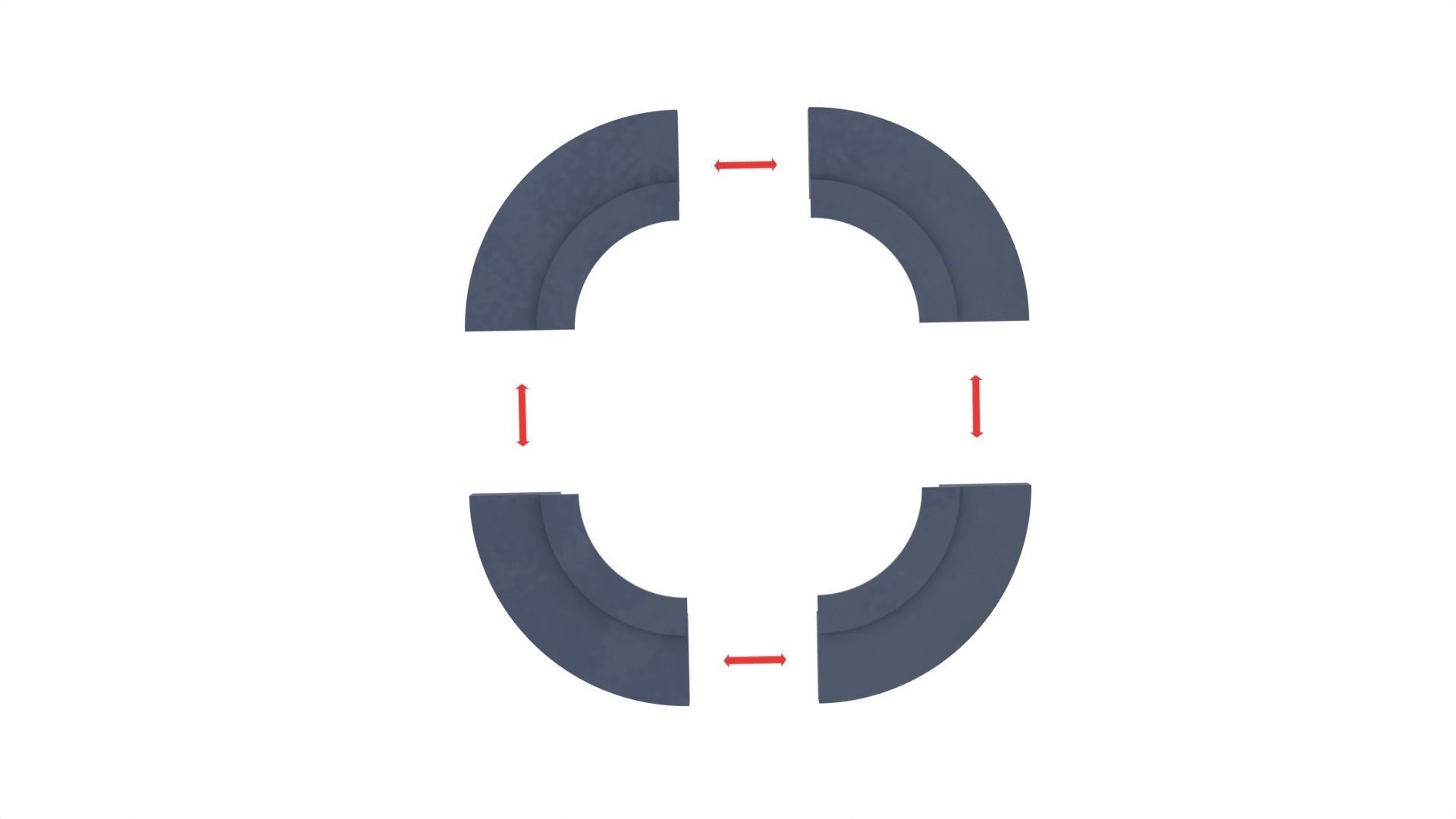 Set 6 - Death Star Conference Room 1-6 scale Hottoys 3D print model_27