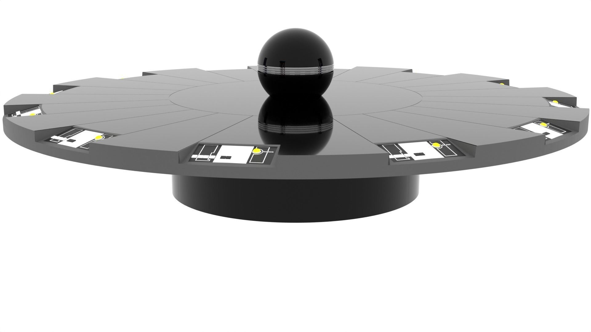 Set 6 - Death Star Conference Room 1-6 scale Hottoys 3D print model_43